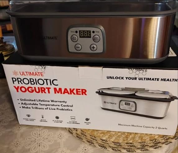 Ultimate Probiotic Yogurt Maker with Adjustable Temperature & Time Control - Make Trillions of Live Probiotics & Get Better Gut Health - ULTIMATE LIFETIME WARRANTY - Wellness Gifts for Men & Women customer photo 1