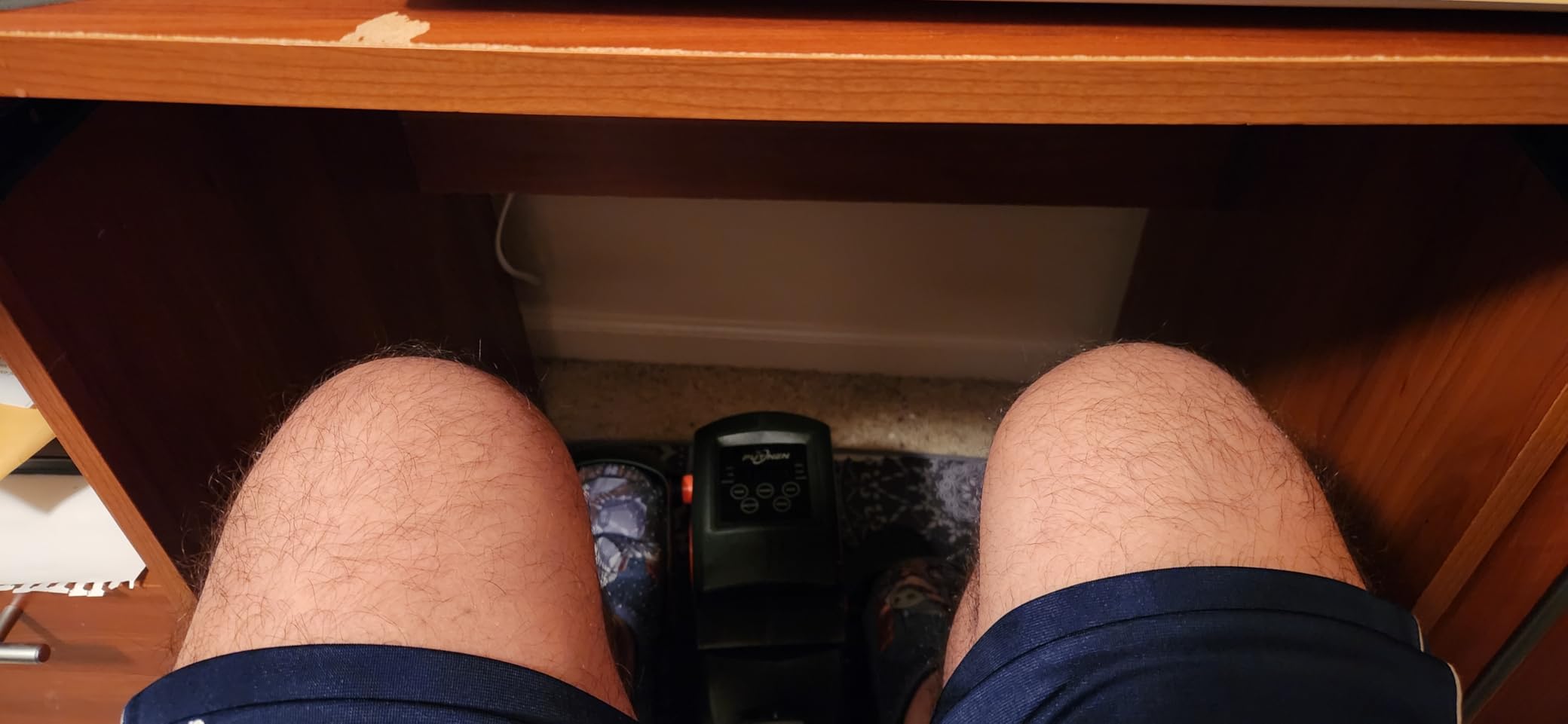 Under Desk Elliptical Machine, Electric Elliptical Leg Exerciser for Seniors with 12 Adjustable, Portable Quiet Elliptical Exercise Machine, Seated Pedal Exerciser with Remote Control customer photo 1