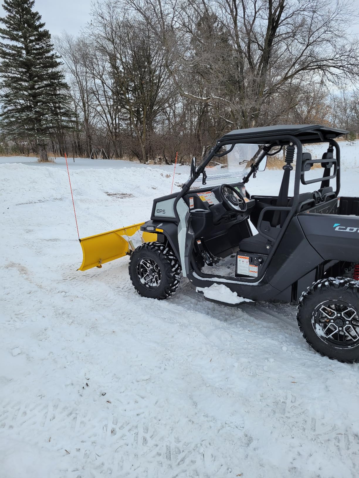 Kandi Cowboy 2 Seat Electric UTV with Lithium Battery, Powerful Dual Electric Motors, AWD, Electric Power Steering, Backup Camera, Electric Dump Bed, Front Winch, 60 Mile Range 40 MPH Top Speed - Sand customer photo 1