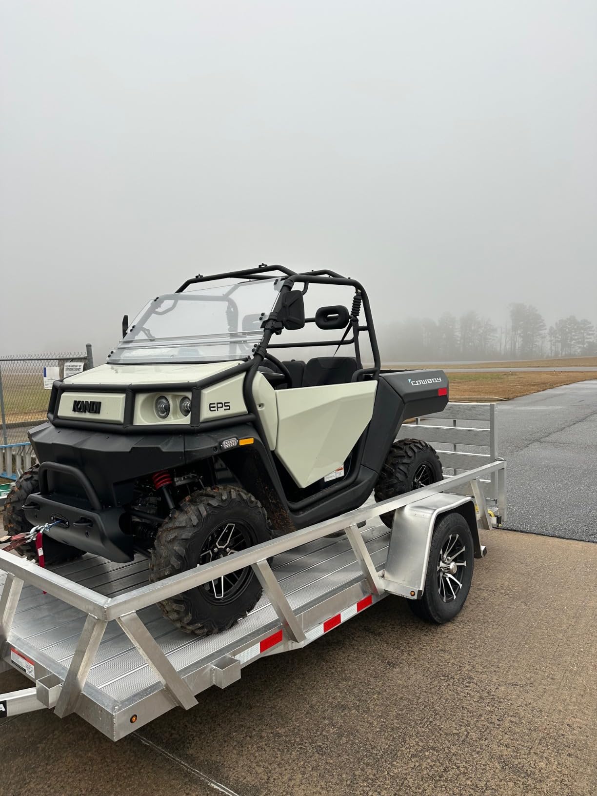 Kandi Cowboy 2 Seat Electric UTV with Lithium Battery, Powerful Dual Electric Motors, AWD, Electric Power Steering, Backup Camera, Electric Dump Bed, Front Winch, 60 Mile Range 40 MPH Top Speed - Sand customer photo 2