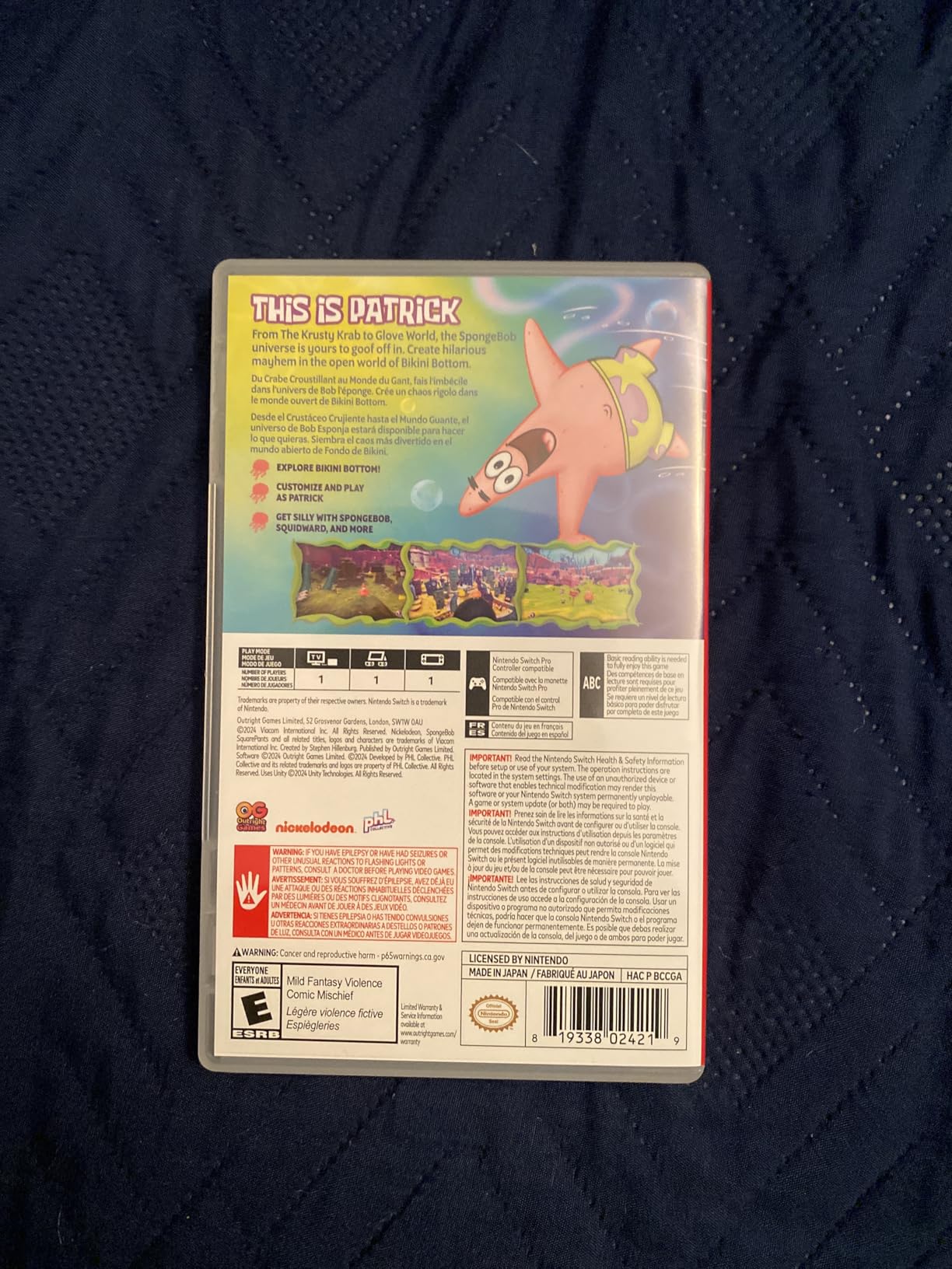 SpongeBob SquarePants - A Patrick Star Game - Nintendo Switch customer photo 2