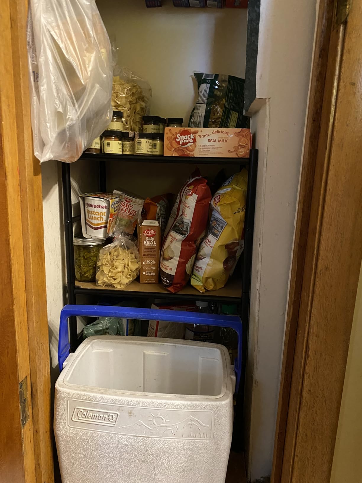 Storage Shelves - 3 Tier Shelf Organizer, Sturdy Metal Garage Shelving with Adjustable Leveling Feet, Space-Saving Shelves Organizer for Pantry, Laundry, Kitchen (18