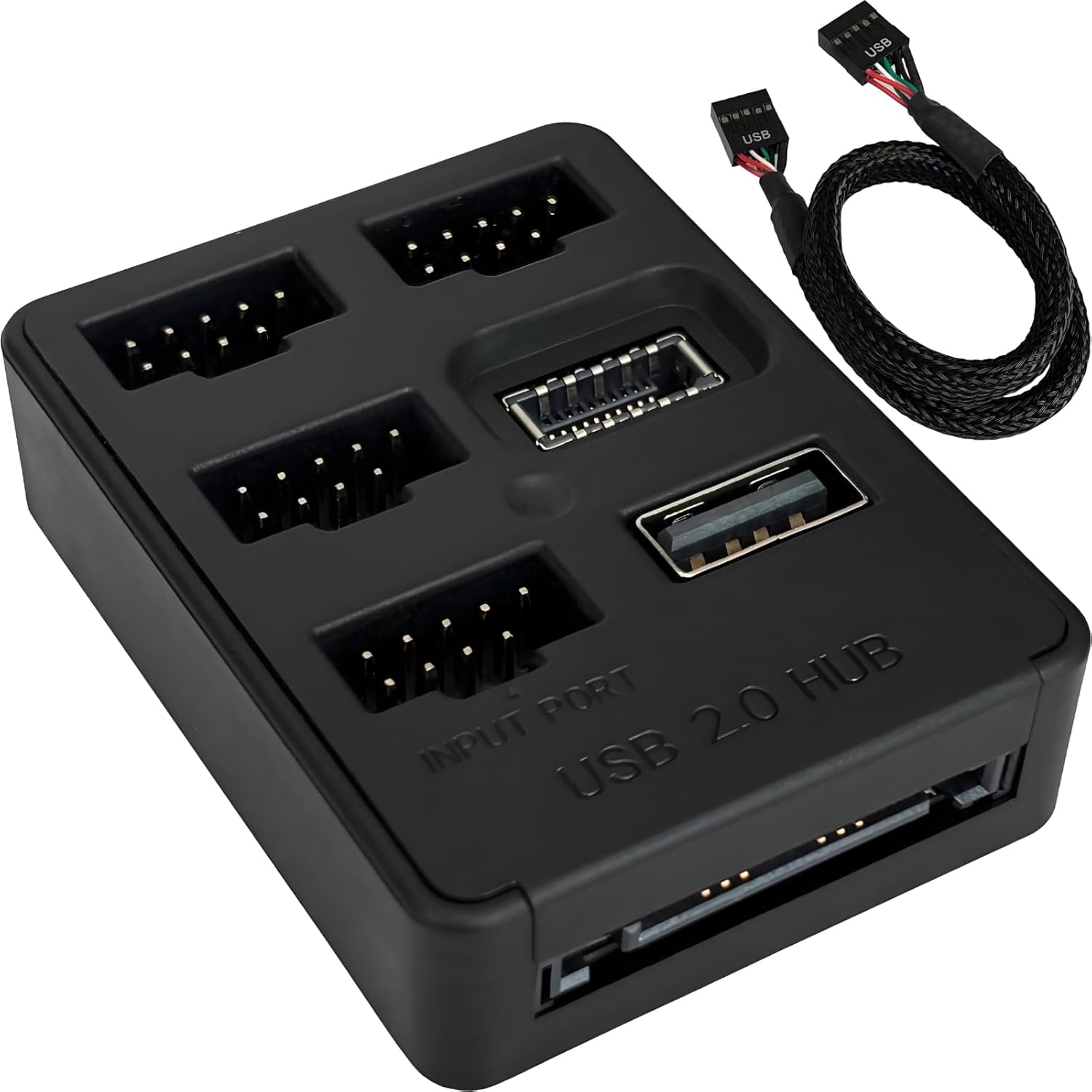 Multi Port Internal USB Hub - 5 Internal USB 2.0 Ports - Motherboard USB Splitter 9Pin USB 2.0 Header Splitter customer photo 1
