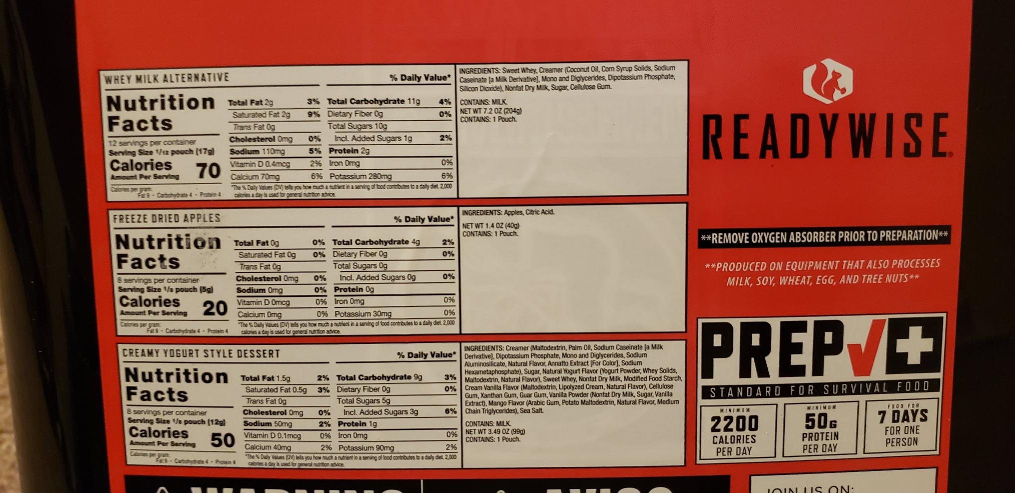 ReadyWise Emergency Food Supply - 88 Servings Meat & Rice Bucket, Freeze Dried Protein Meals, Camping Essentials, Bulk Rice & Survival Food, Disaster Prepping Supplies, up to 25 Year Shelf Life customer photo 2