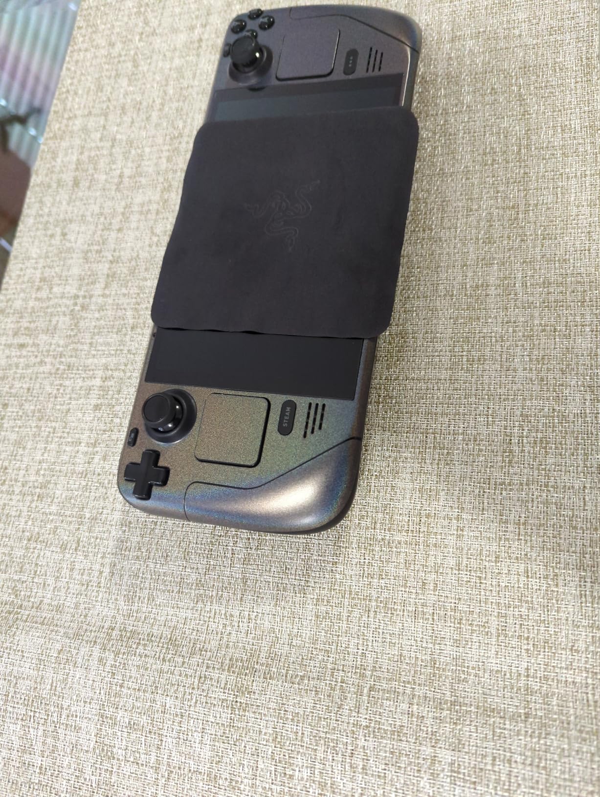 Razer Console Skin: Steam Deck - Full Wrap - Premium 3M Cast Vinyl - Scratch Protection - Unique Designs & Finishes - Easy Application - Pearlescent Steel customer photo 1