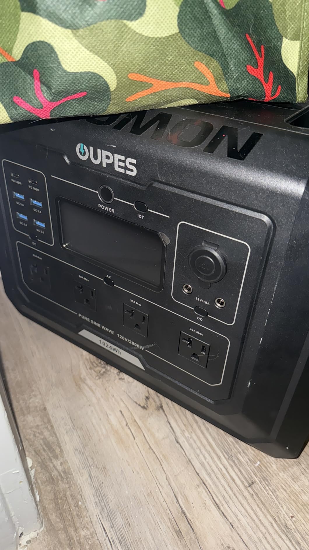 OUPES Mega 1 Portable Power Station 2000W (Surge 4500W), 1024Wh LiFePO4 Battery Solar Generator, Expandable to 5kWh, UPS, for Home Backup Power, Camping & Road Trips (Solar Panel Optional) customer photo 1