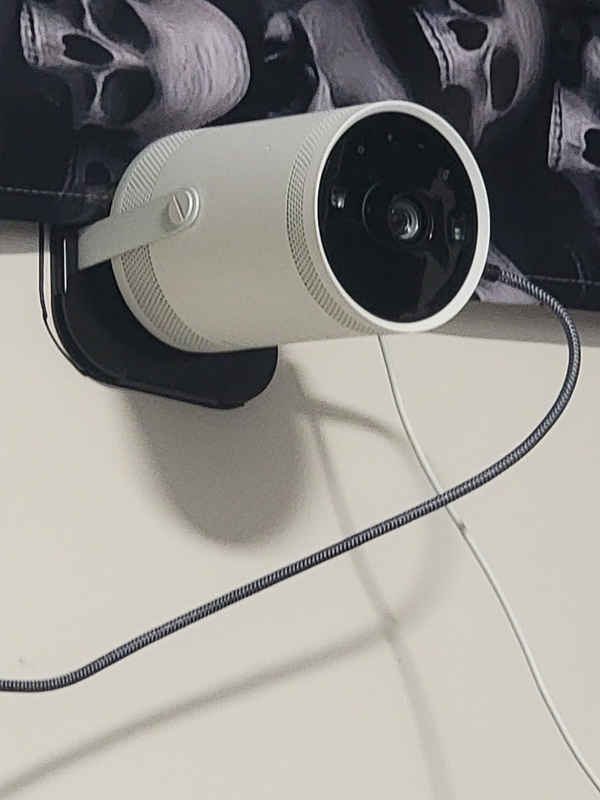 Drill Free Wall Mount Compatible with Samsung Freestyle Projector Ceiling Mount, Freestyle 2 Accessories Steel Wall Mount Shelf (Black) customer photo 1