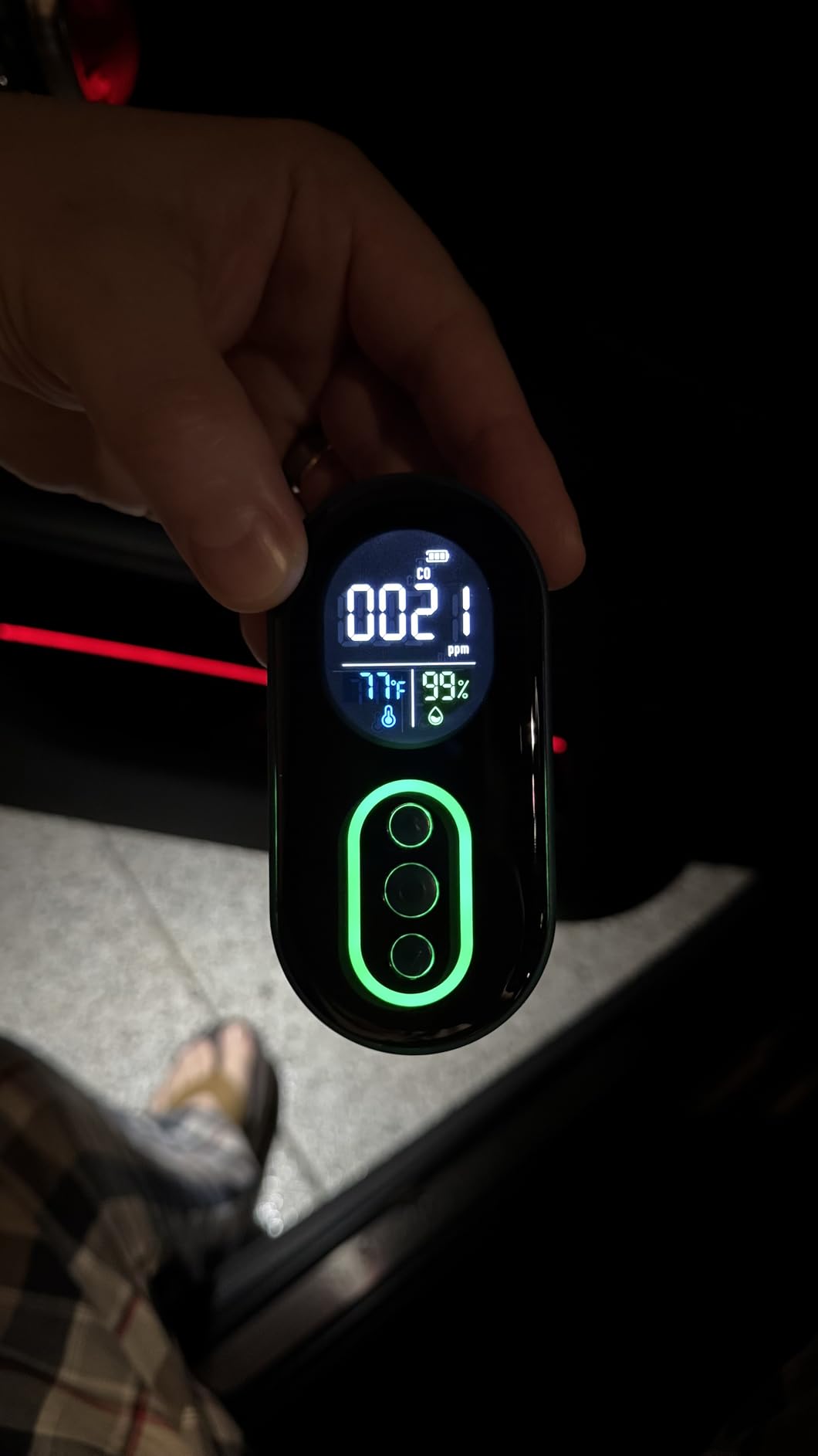 DS-399 Portable Carbon Monoxide Detector, 168H Standby, Rechargeable 3-in-1 CO Detector with Audible & Visual Alerts for Travel & Camping, CO Meter for Home, Car & Tent customer photo 2