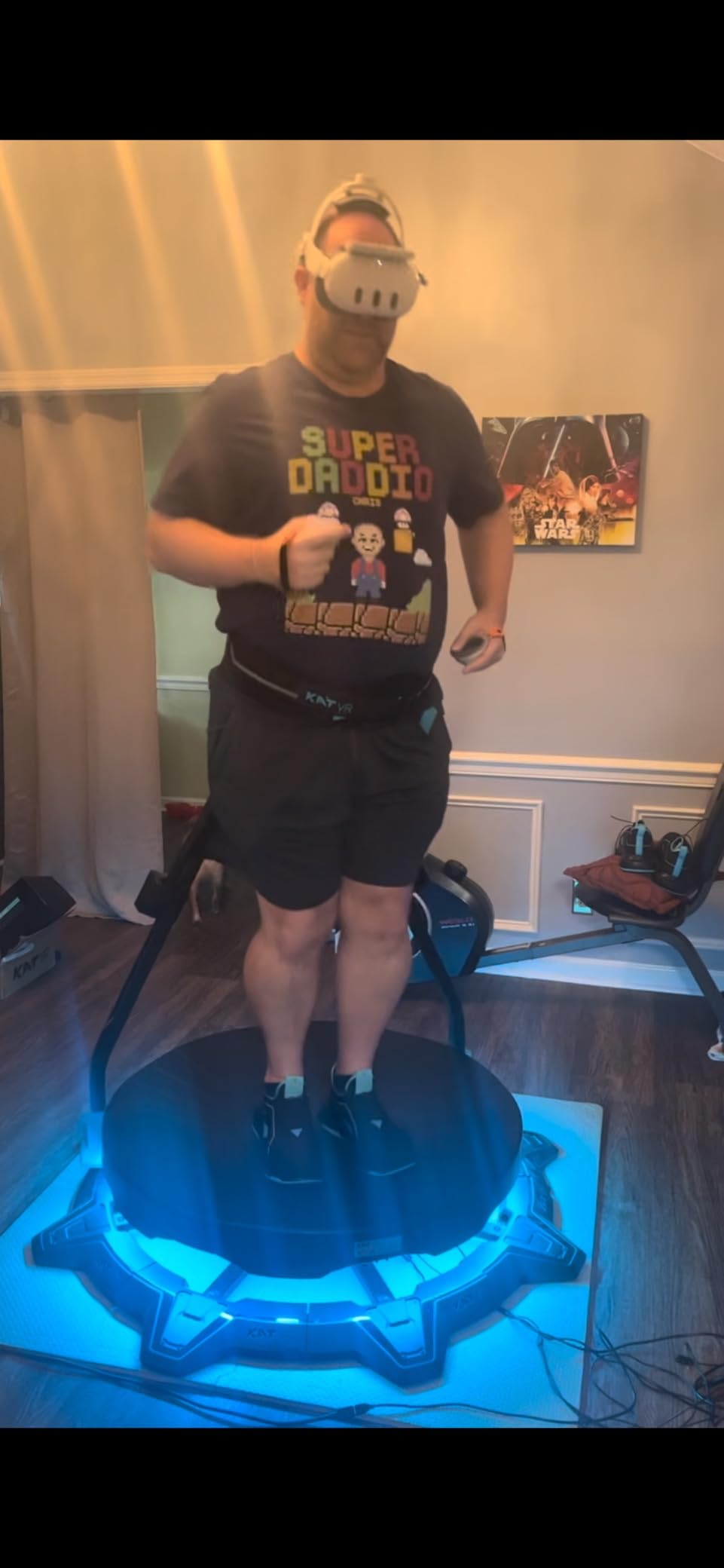 KATVR Treadmill, Game Walking Pad for Immersive Gaming and Fitness, 360° Omnidirectional Action Platform for Gamers Fitness Enthusiasts at Home customer photo 1