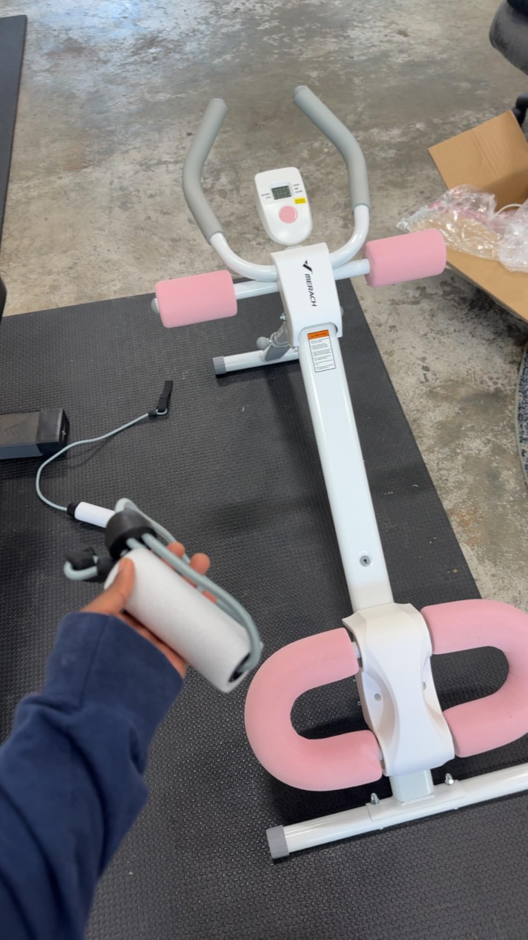 MERACH Ab Machine, Ab Workout Equipment, Adjustable Ab Trainer Machine for Abs Workout at Home Gym, Foldable customer photo 2