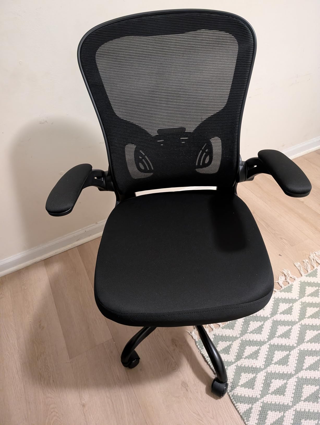 Office Chair, Ergonomic Desk Chairs 330LBS Capacity High Back Mesh Computer Chair with Flip-up Armrests, Comfy Work Chair with Adjustable Lumbar Support, Rolling Chair customer photo 1