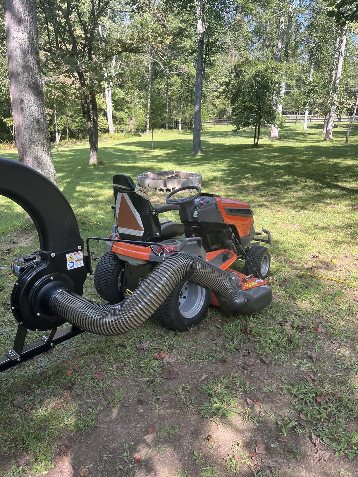 Agri-Fab 45-0631 Large Capacity 32 CU FT Hard Top Mow-N-Vac, Tow Behind Lawn Vacuum customer photo 1