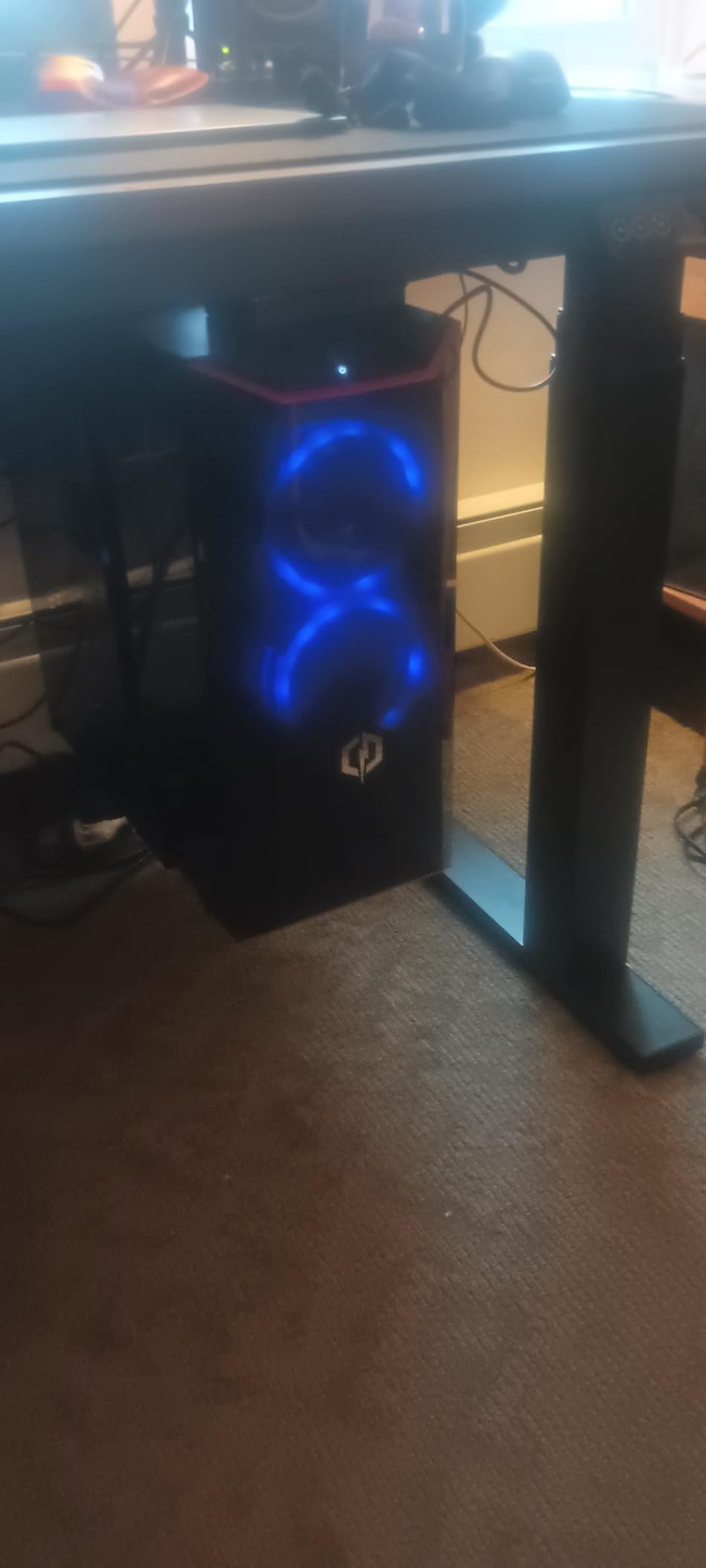 Heavy Duty Under Desk PC Holder - Up to 77 lbs Load Capacity - Adjustable Computer Tower Holder - CPU Holder Under Desk Mount - PC Holder Under Desk - Under Desk Computer Mount (Black) customer photo 2