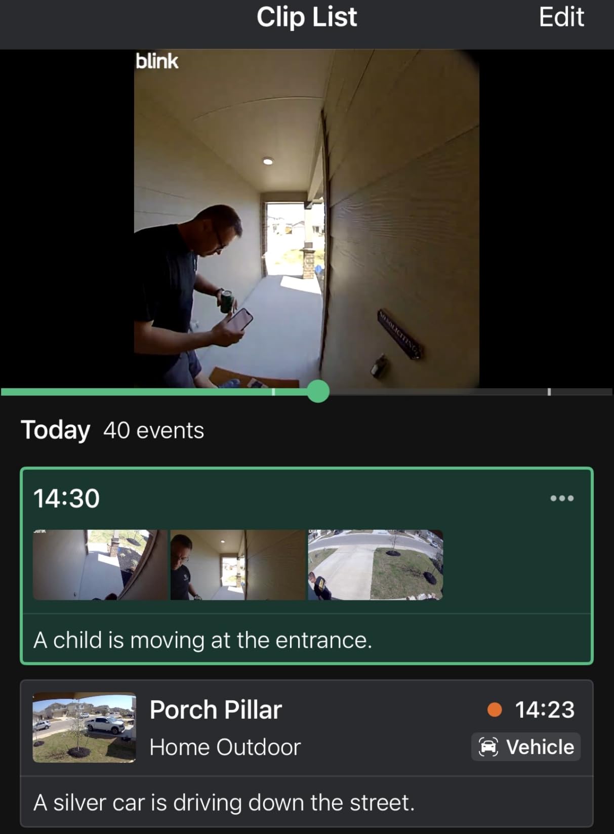 Blink Video Doorbell (newest model) - Head-to-toe HD view, two-year battery life, and simple setup. Sync Module Core included - System (Black) customer photo 1