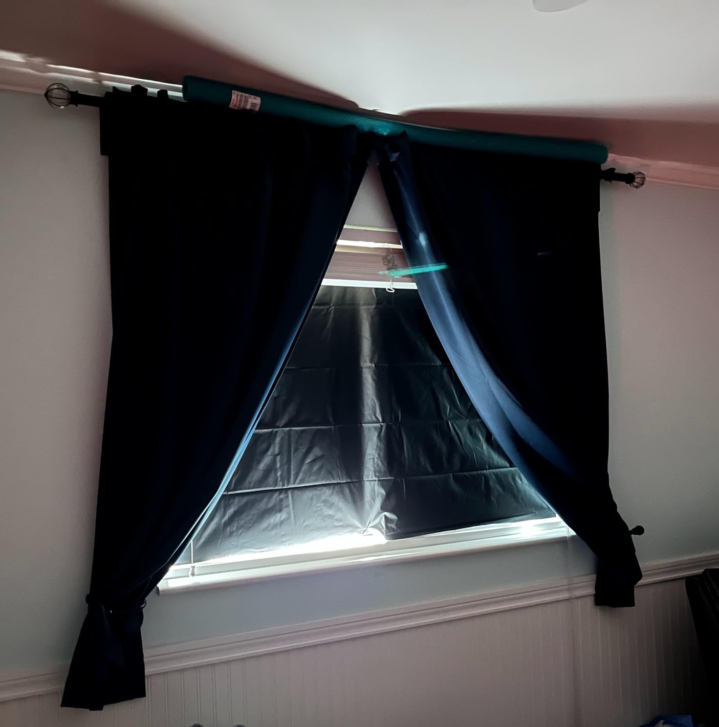 Motorized Cellular Shade with Remote Control, Blackout Electric Honeycomb Shade for Windows, Rechargeable Smart Window Shade (Blackout White) customer photo 2