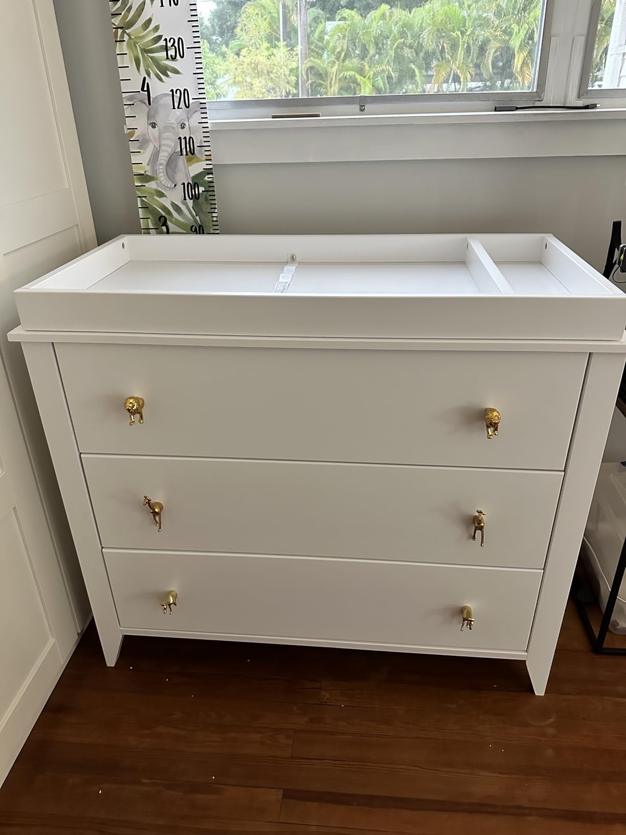 Babyletto Sprout 3-Drawer Changing Table Dresser w/Removable Tray | GREENGUARD Certified Baby Dresser with Changing Table Top & Storage for Nursery - Versatile Use for Bedroom/Hallway, Natural Walnut customer photo 1