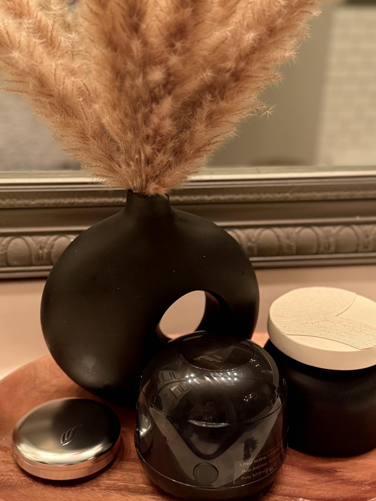 Ultrasonic Retainer Cleaner - UV Dental Cleaning Pod Night Guard Cleaner for Dentures, Aligner, Braces, Toothbrush Heads, Jewelry (Black) customer photo 1