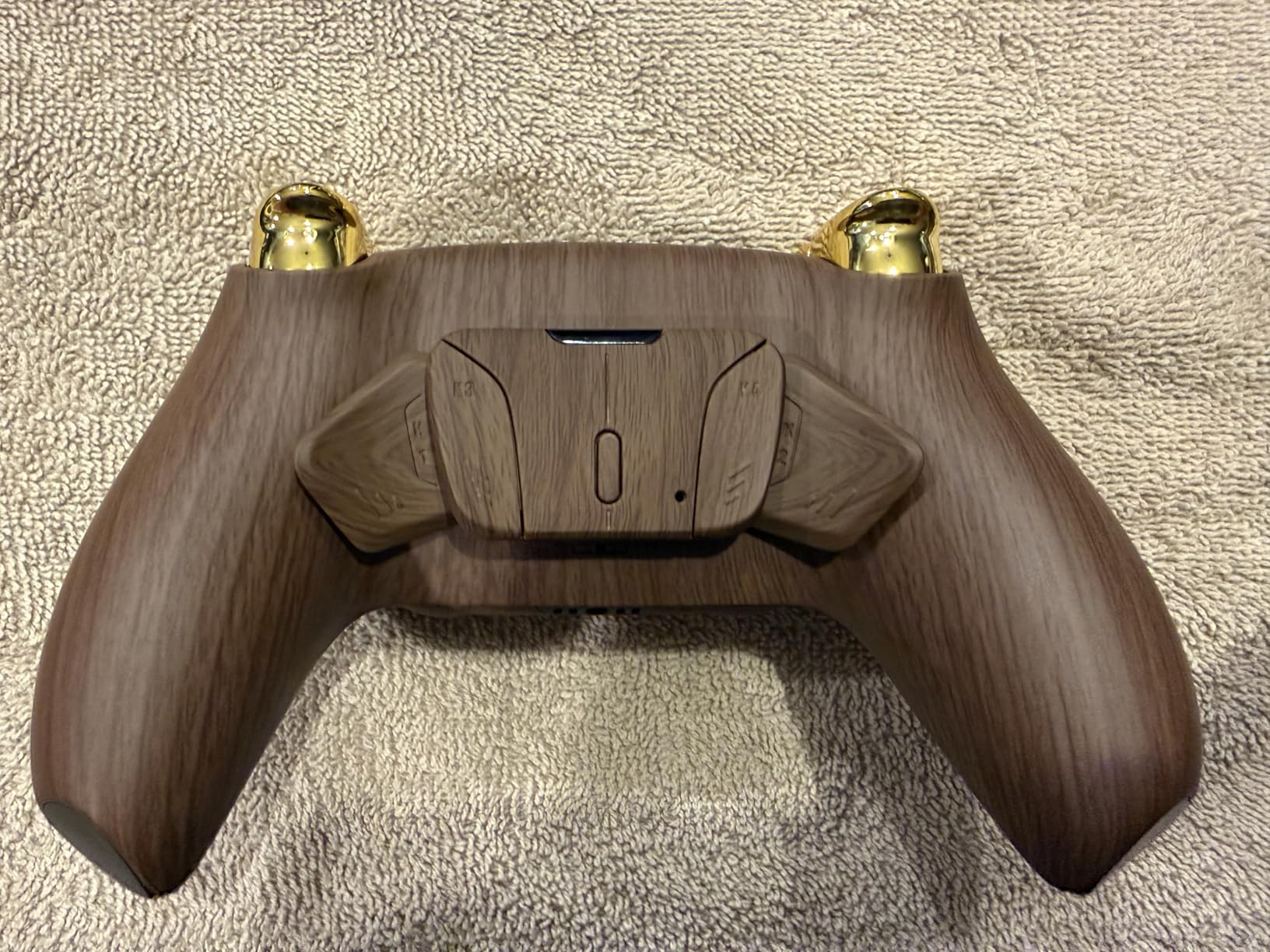 eXtremeRate Back Paddles Programable RISE4 V3 Remap Kit for PS5 Controller BDM-030 040 050 Models, Upgrade Board Textured Blue Redesigned Bottom Shell 4 Back Buttons Set for PS5 Controller customer photo 1