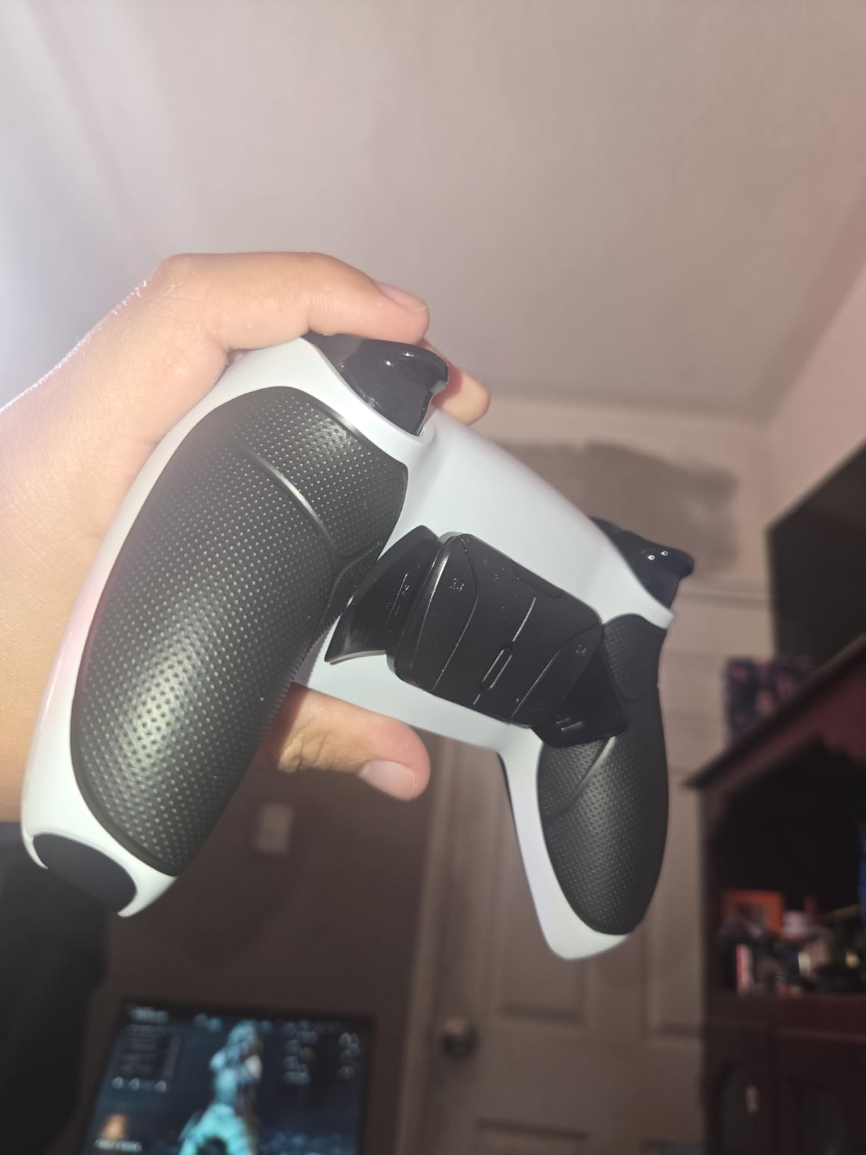 eXtremeRate Black Rubberized Grip Programable RISE4 V3 Remap Kit for PS5 Controller BDM-030 040 050, Upgrade Board Redesigned Bottom Shell 4 Back Buttons Set for PS5 Controller - NO Controller customer photo 1