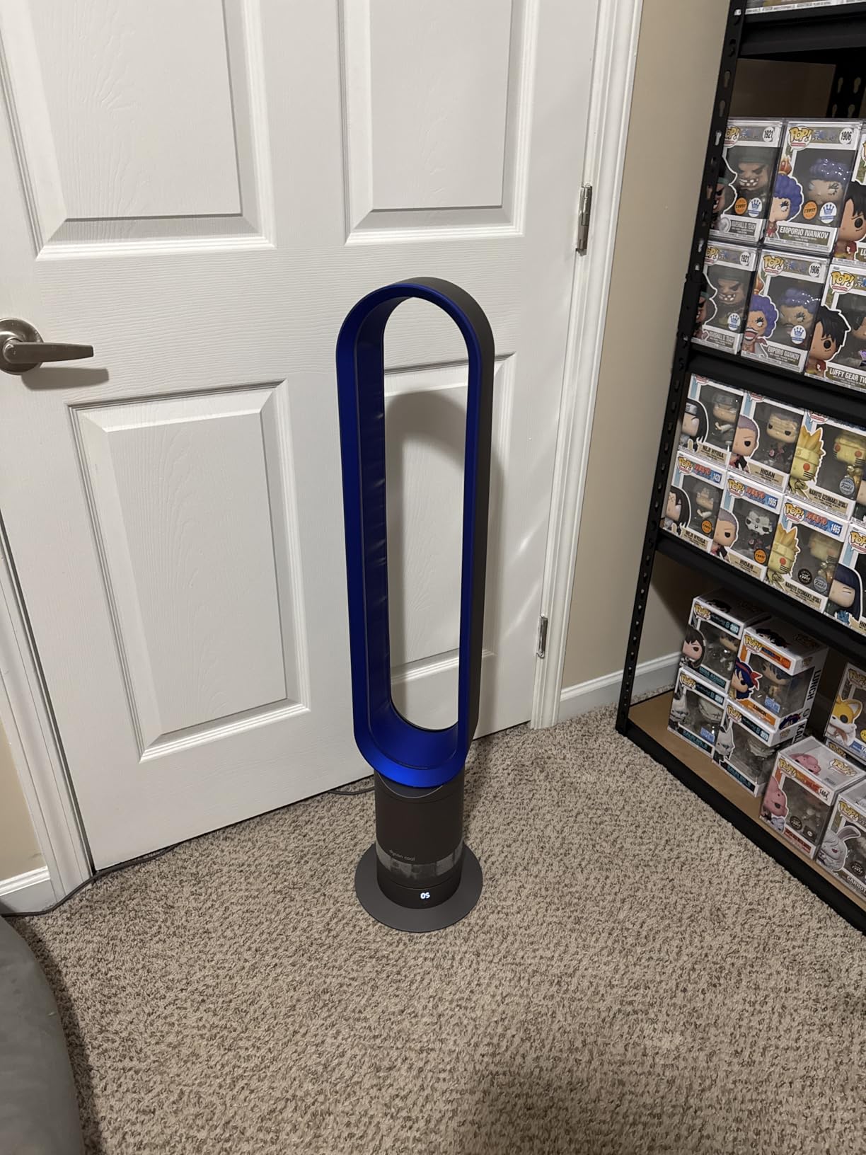 Cool AM07 Air Multiplier Bladeless Tower Fan, 70° oscillation, 10 levels (Iron/Blue) customer photo 2