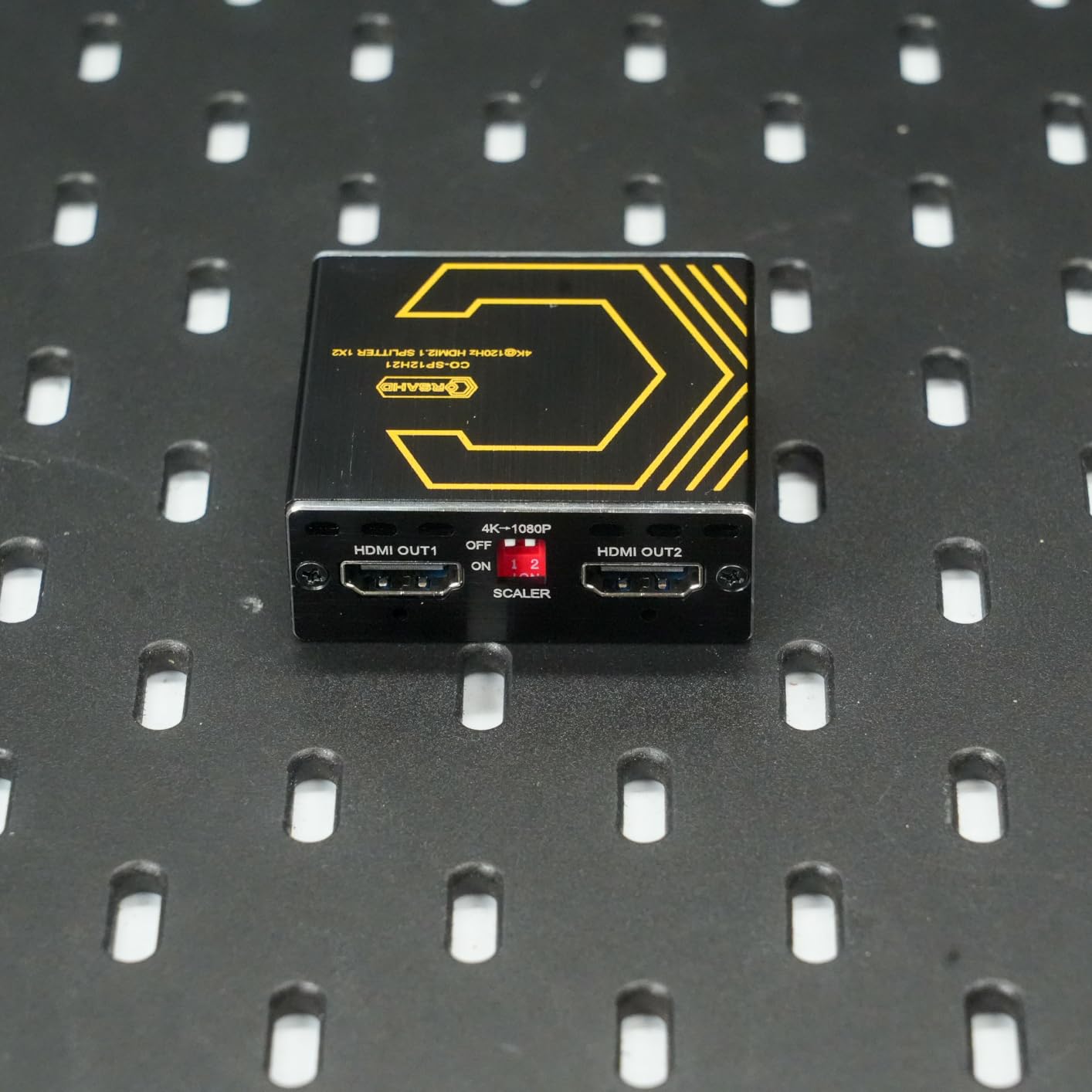 8K@60Hz 4K@120Hz HDMI 2.1 Splitter 1 in 2 Out,for Soundbar,Capture Card,Graphics Card,48 Gbps,HDCP 2.3,Supports VRR,ALLM,HDCP Bypass,EDID,Duplicate/Mirror/Copy,Downscale,HDR,Dolby Vision Atmos customer photo 1