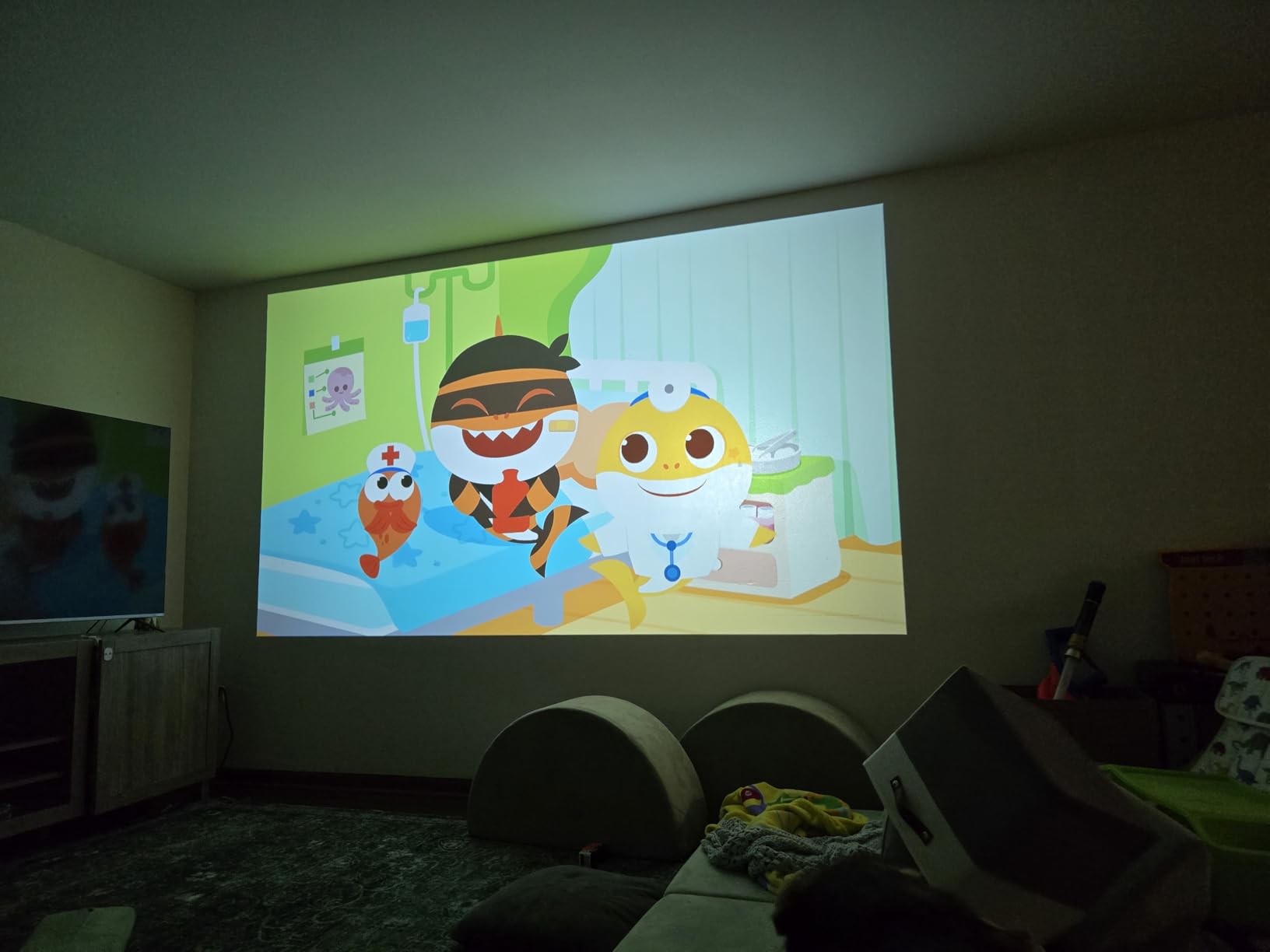 4K Projector with Built-in Apps, 1500ANSI Auto Focus & 6D Keystone Dolby Audio Kogata Smart Projector with WiFi 6 Bluetooth Outdoor Movie Projector for Home Theater HDR10+ UPGRADE customer photo 1