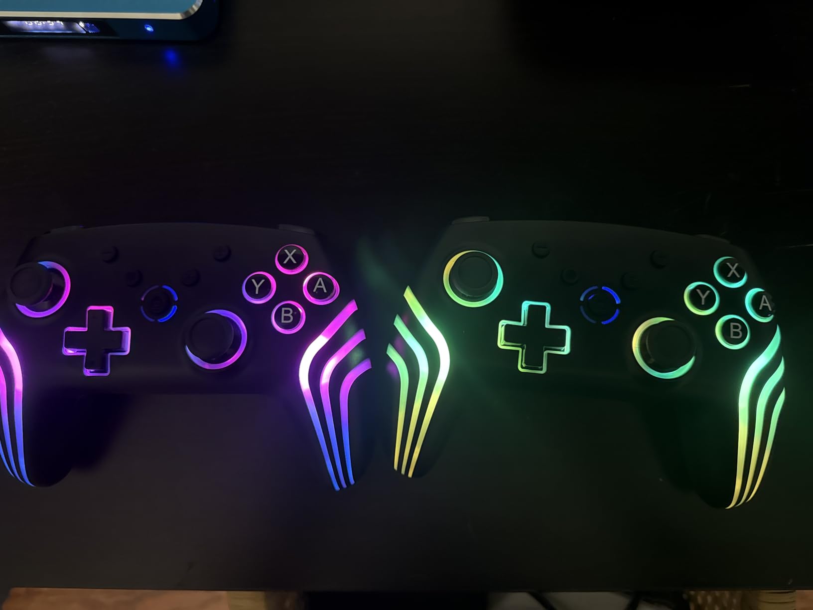MYSTILUCK Wireless Pro Controller for Switch/Switch 2/Lite/OLED/PC, Gamepad with 7 Color-Changing RGB Lighting/Dual Vibration/6-Axis Gyroscope/Turbo, Ergonomically Designed Precise Joystick customer photo 1
