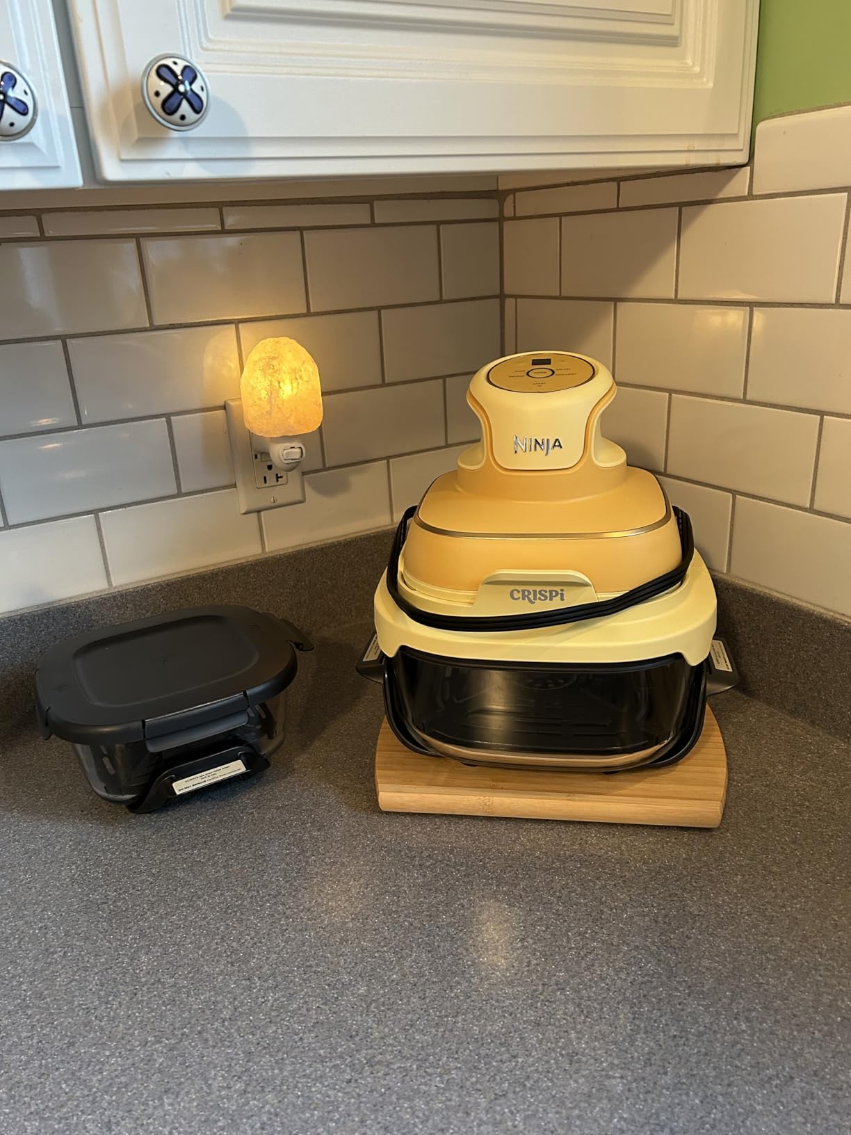 Ninja Crispi 4-in-1 Glass Air Fryer 450F Non-Toxic 4QT & 6-Cup Glass Containers w/Lids Microwave, Freezer, Dishwasher Safe Max Crisp, Air Fry, Bake, Recrisp Green FN101SG customer photo 2