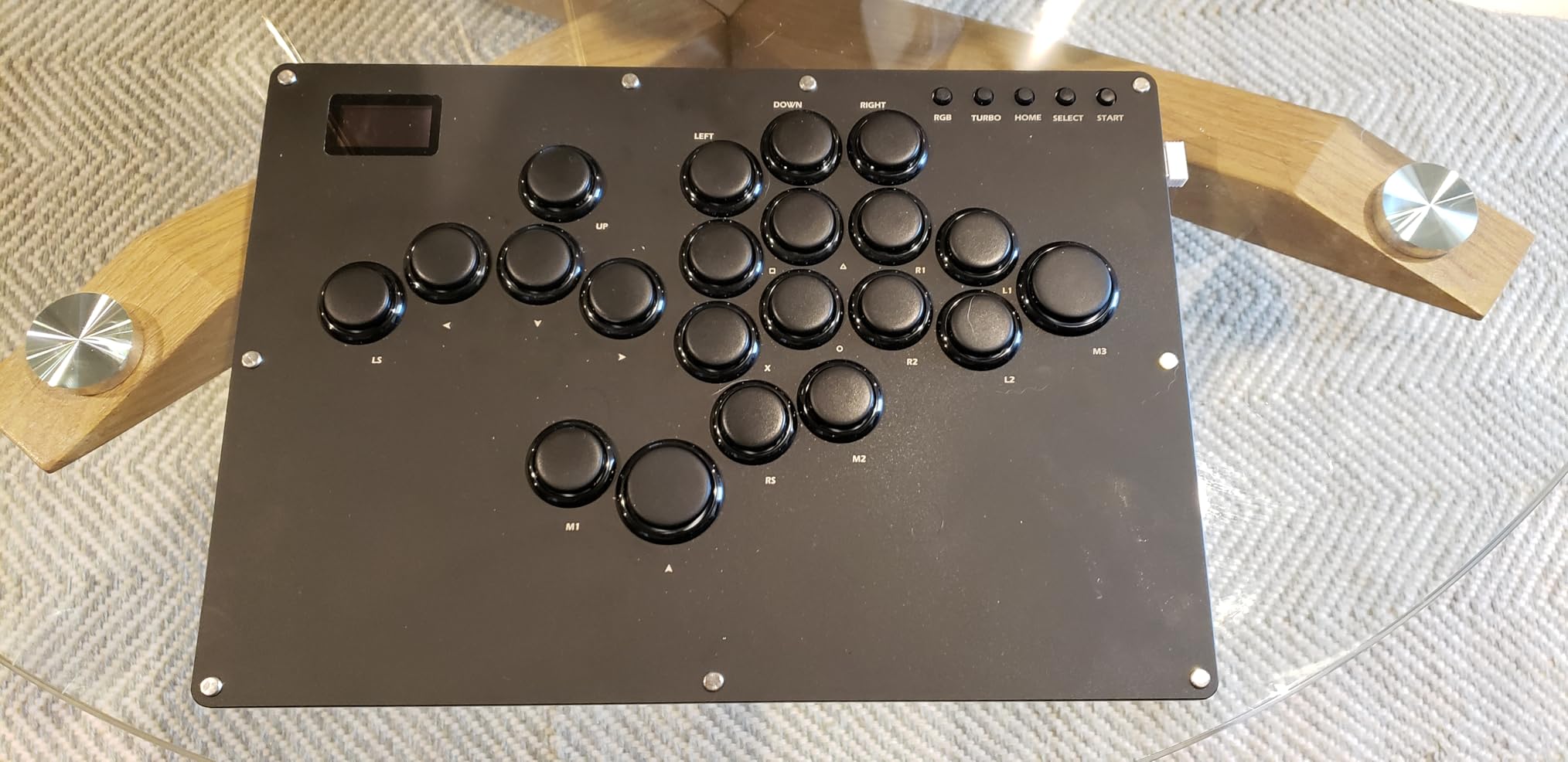 GuileKeys Leverless Controller Arcade Stick GK-21, All-Button Arcade Controller 21Keys for PS4/PS3/PC/Switch(PS5 w/Converter), Arcade Fight Stick with RGB/Turbo/Hot-Swap/Low Profile Switch Black customer photo 1