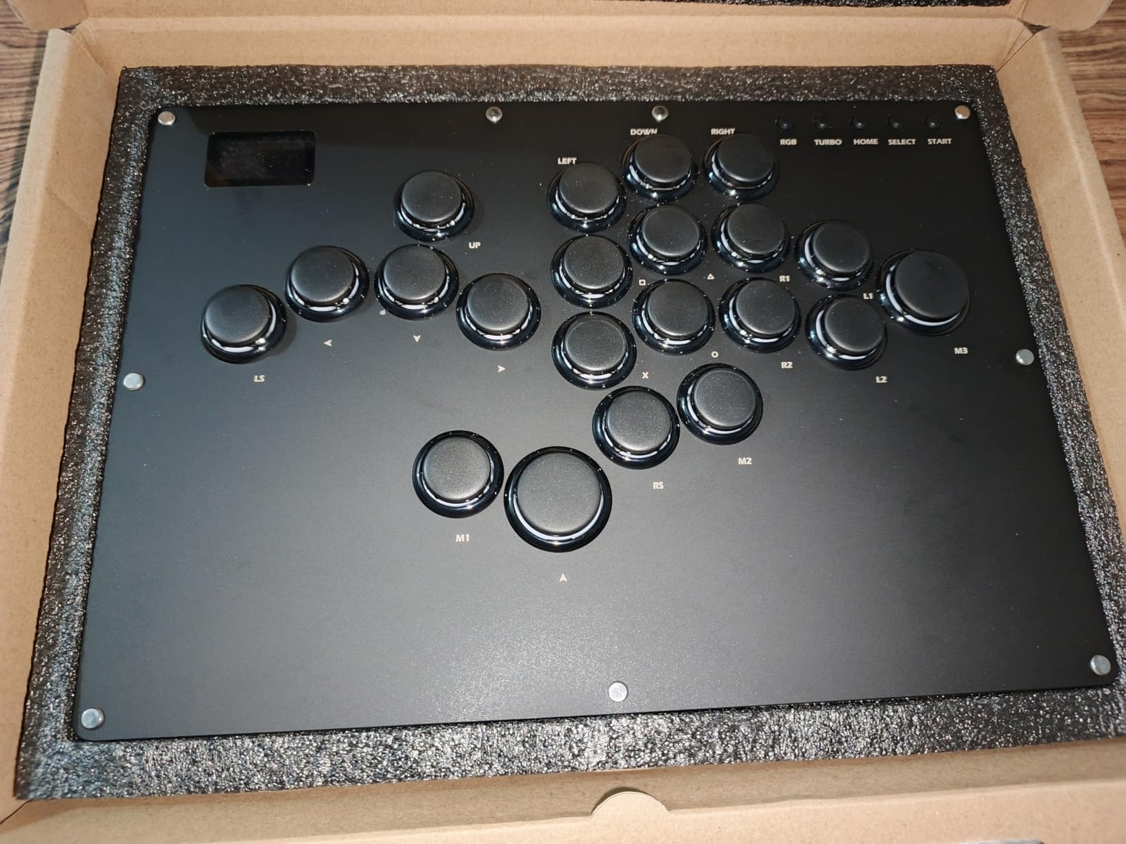 GuileKeys Leverless Controller Arcade Stick GK-21, All-Button Arcade Controller 21Keys for PS4/PS3/PC/Switch(PS5 w/Converter), Arcade Fight Stick with RGB/Turbo/Hot-Swap/Low Profile Switch Black customer photo 2