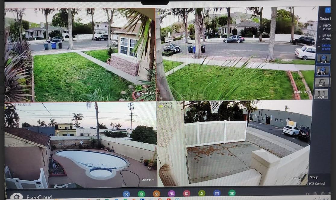 Hiseeu Solar Camera Wireless Outdoor, Home Security Camera System, 2.4G & 5G WiFi, Solar-Powered 4MP 4 Cam-Kit, Color Night Vision, 360° View, Pan & Tilt, 1TB HDD Local Recording, No Subscription customer photo 2