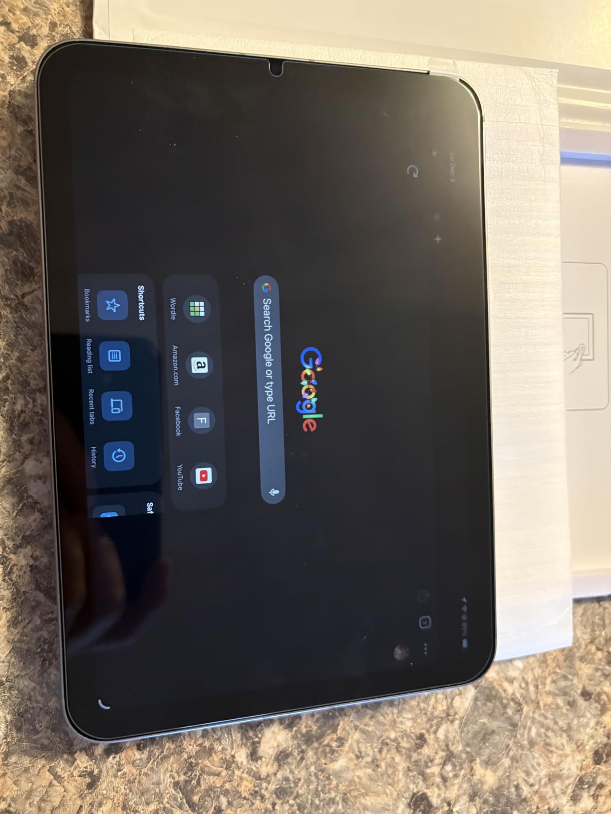 iPad mini (A17 Pro): Apple Intelligence, 8.3-inch Liquid Retina Display, 256GB, Wi-Fi 6E + 5G Cellular, 12MP Front/12MP Back Camera, Touch ID, All-Day Battery Life - Purple customer photo 1