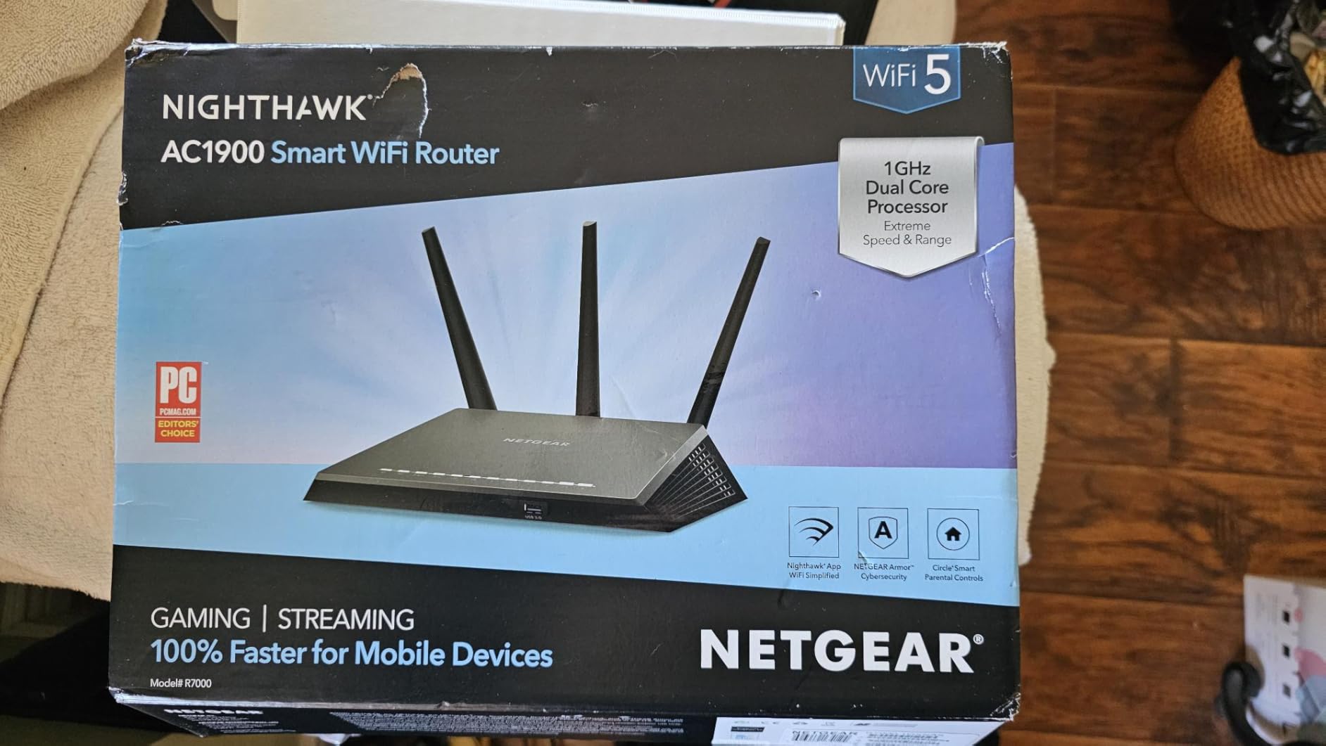 NETGEAR Nighthawk WiFi 6 Router (RAX36) - Router Only, AX3000 3 Gbps Wireless Speed - Dual-Band Gigabit Internet - Covers 2,000 sq. ft., 25 Devices - Built-in VPN, USB 3.0, Gaming customer photo 1