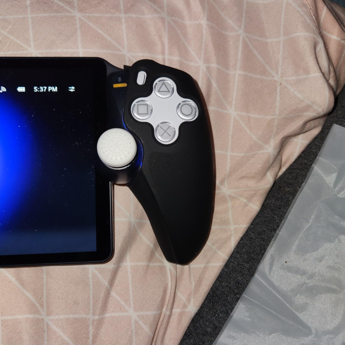 FANPL Silicone Case for PlayStation Portal Left & Right Controller Grips, Soft Protective Cover for PS Portal Skin with 4 Thumb Grips (Black) customer photo 1