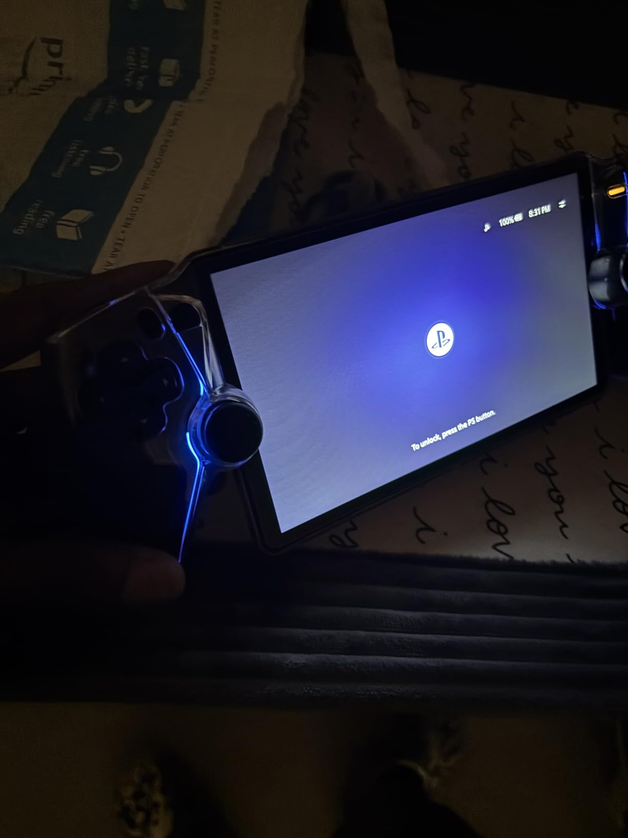 RHOTALL Silicone Grip Protective Case for PlayStation Portal,Soft Protection Skin Cover for PS Portal Remote Player,Shock Absorption Anti Fingerprint Handle Shell for PS5 Portal,4 Thumb Grips-White customer photo 2