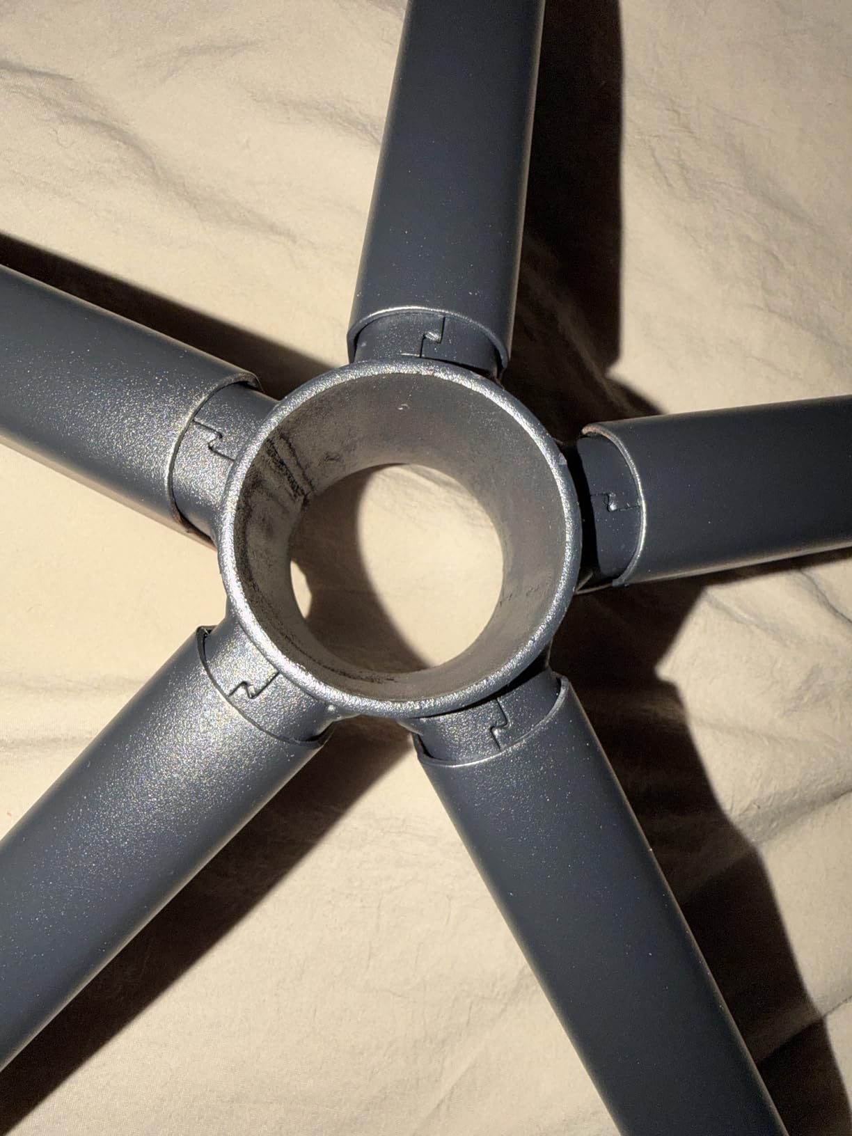 Frassie Office Gaming Chair Metal Base Replacement with 5 Wheels Bell Glides Replacement, 28 Inch Heavy Duty 2500 Lbs Universal Computer Chair Stool Base Part (Black) customer photo 1