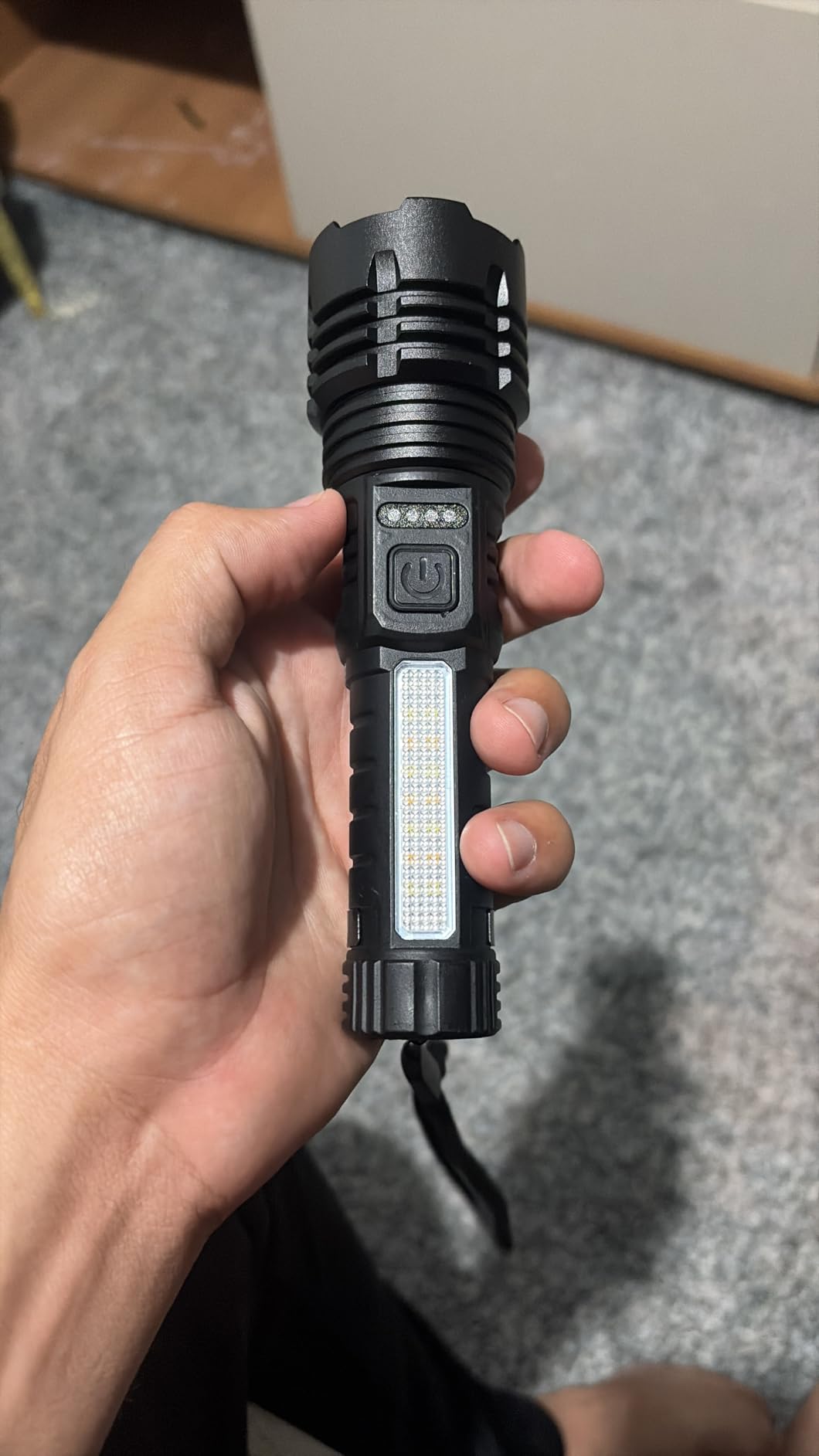 Rechargeable Flashlights High Lumens, 7Mode Super Bright Flashlight Powerful, Adjustable Tactical Flash Light High Powered, LED Flashlights for Home Emergency Hunting Camping Essentials Gear customer photo 1