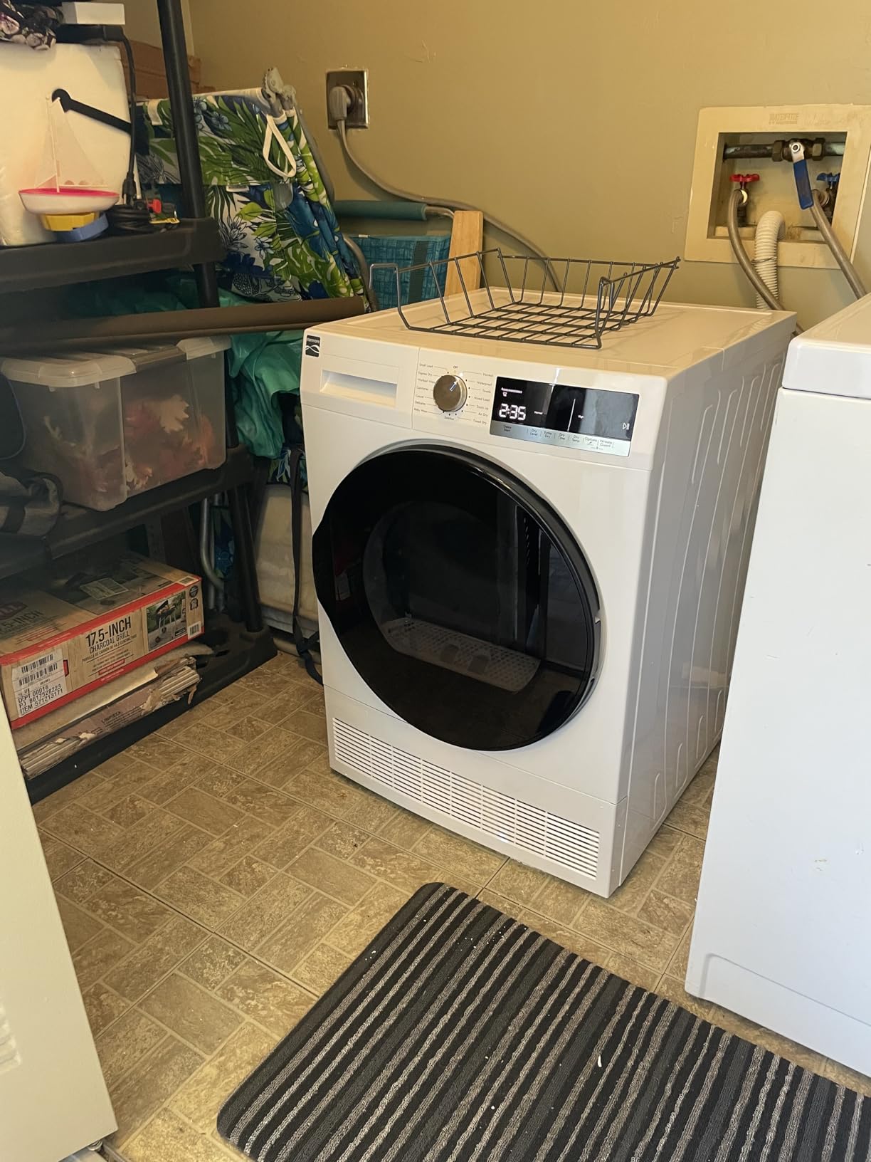 Kenmore 4.0 cu. ft. Ventless Compact Front Load Electric Dryer - with Guard to Reduce Wrinkles & Static - Smart Sensor Drying - LED - ENERGY STAR Certified - White customer photo 1