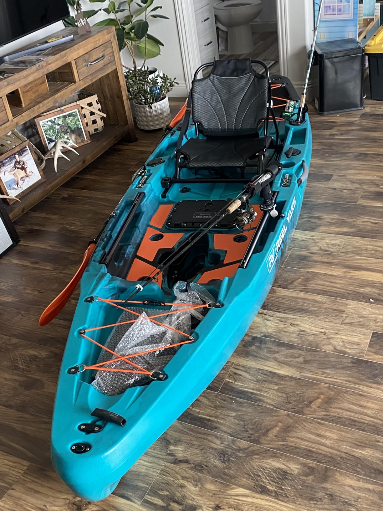 Reel Yaks Rapido Modular Fishing Kayak - 10.8ft, 400 lbs Capacity, Gray - Pedal Fishing Kayaks for Adults & Youth, Sit on Top, Compact Storage, Lightweight, Easy Transport customer photo 2