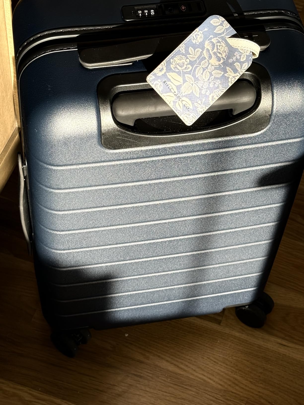 Away Carry-On Luggage, Lightweight Hardside Suitcase with Spinner Wheels, 22 Inch Airline Approved, TSA Lock, Navy Blue customer photo 1