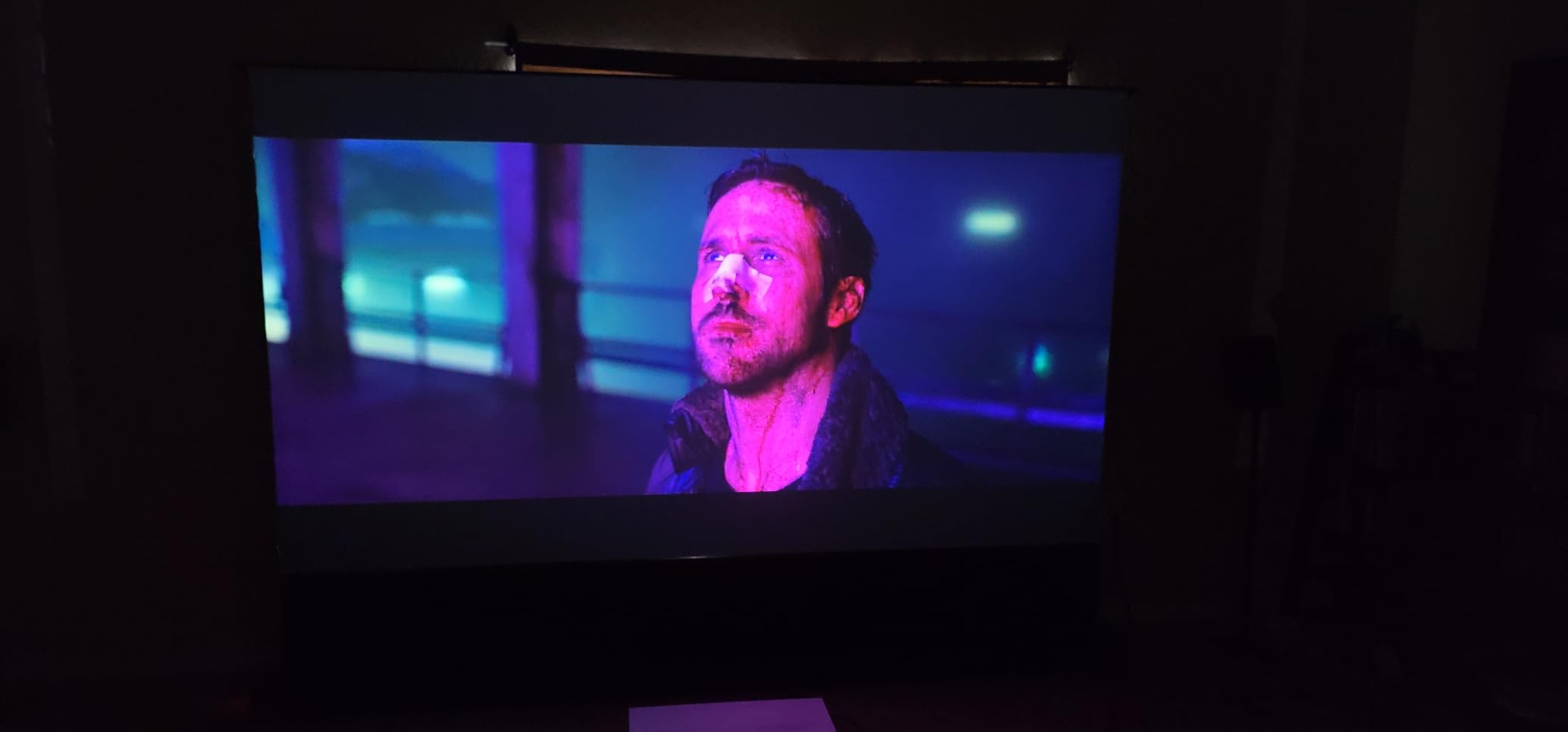 NothingProjector Motorized ALR Screen for Ultra Short Throw Projector, 95% Ambient Light Rejecting, 120 inch, Floor Rising, 4K/8K UHD, Active 3D, Anti Daylight, Electric Retractable Automatic NothPJ customer photo 2