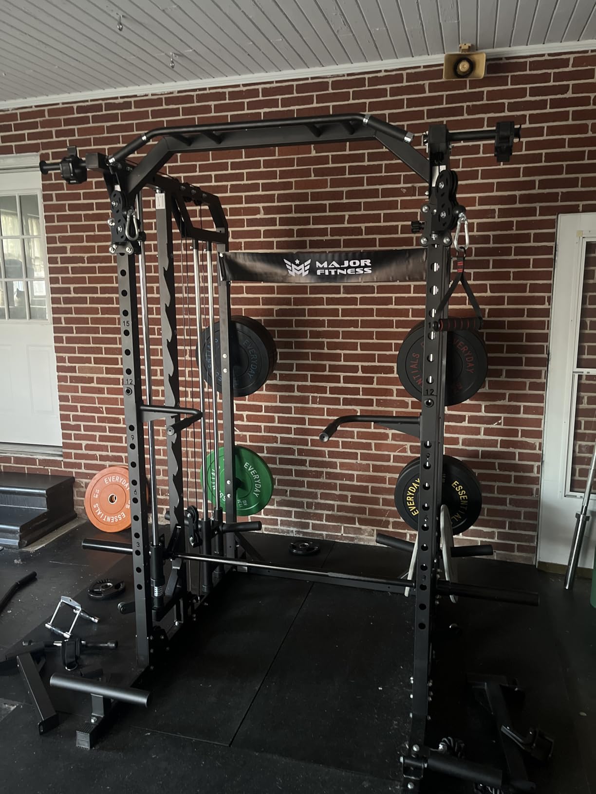 Major Fitness Drone2 Smith Machine - All-in-One Home Gym Squat Rack with Weight Bar, Dual LAT Pull-Down Systems & Cable Crossover Machine customer photo 1