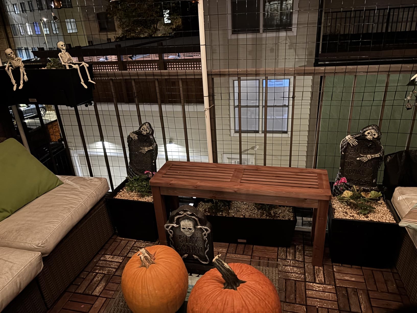 VINGLI Outdoor Wooden Bench, 40