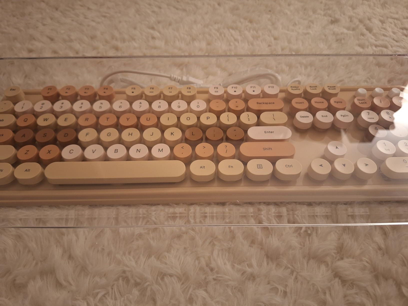 BEEGO Mechanical Computer Keyboard Cover - Black Acrylic Keyboard Cover Keyboard Dust Cover Mechanical Keyboard Cover Full Size Keyboard Protector customer photo 1