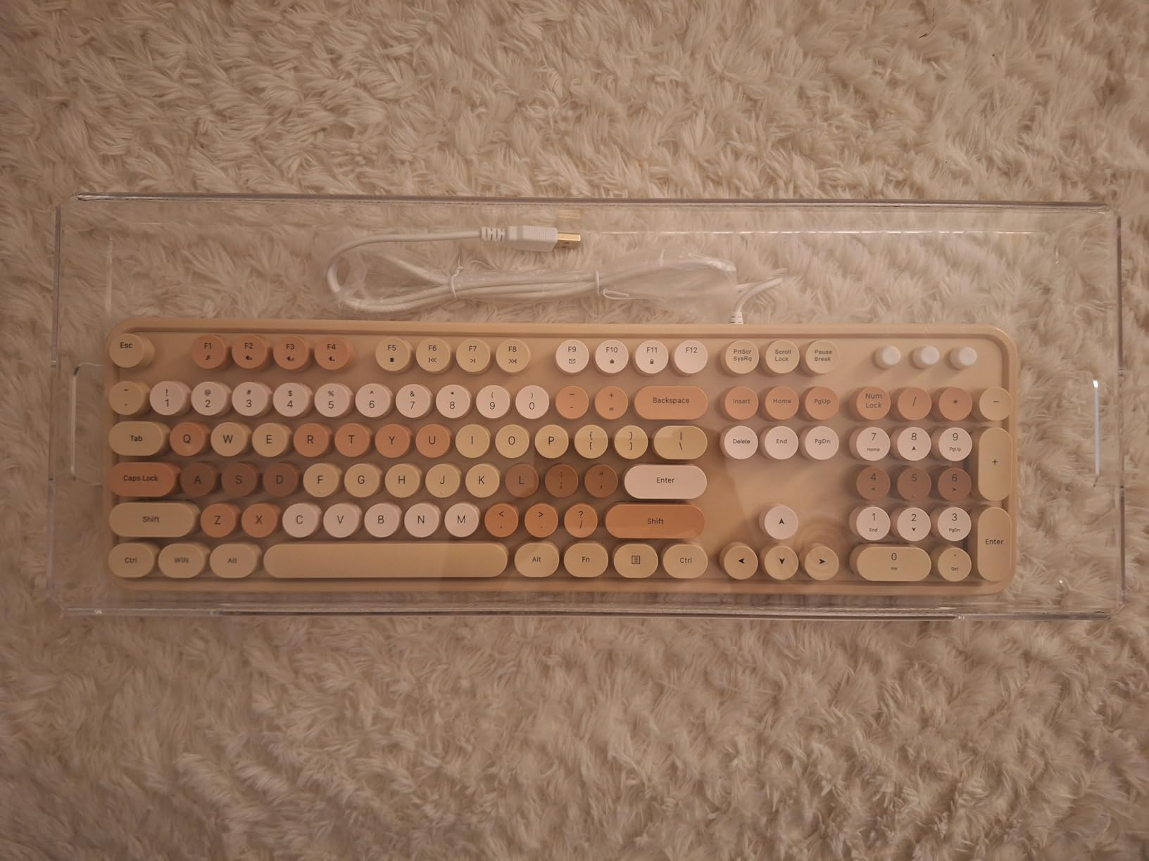 BEEGO Mechanical Computer Keyboard Cover - Black Acrylic Keyboard Cover Keyboard Dust Cover Mechanical Keyboard Cover Full Size Keyboard Protector customer photo 2