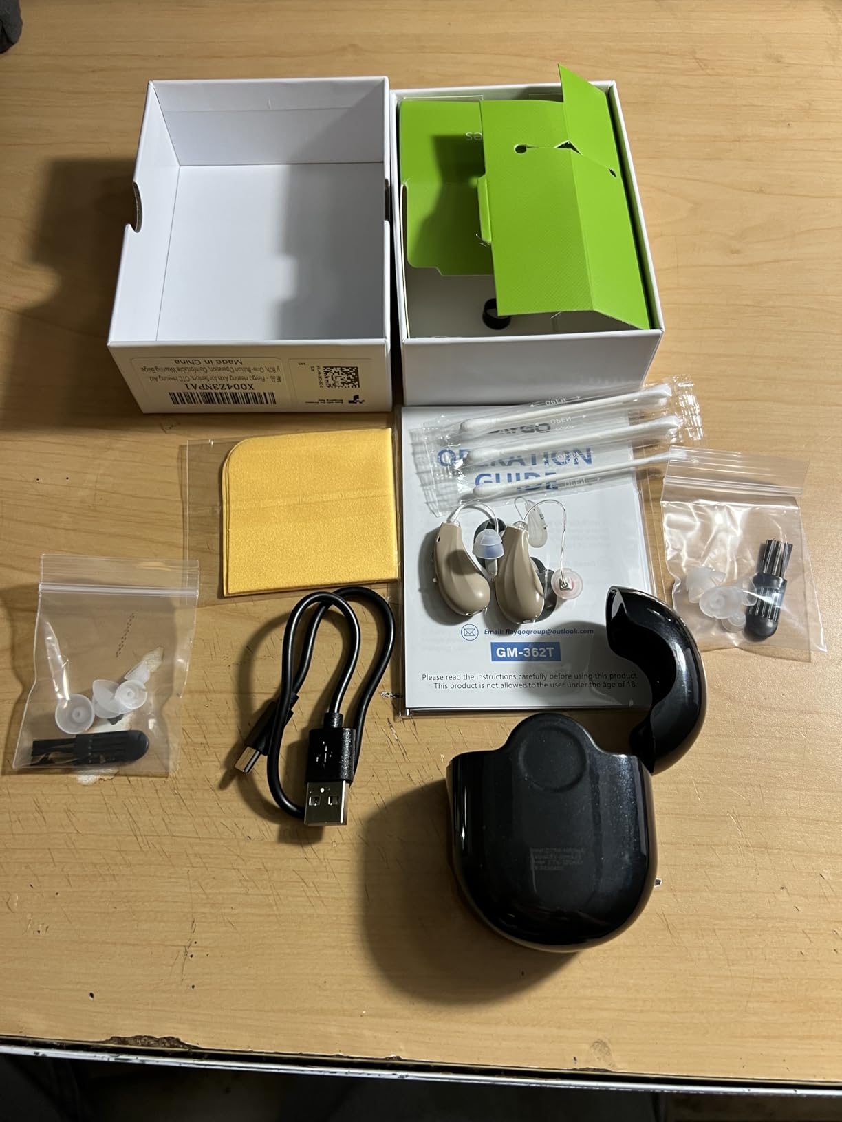 Hearing Aids for Seniors, OTC Hearing Aids for People with Hearing Loss, Sound Quality Restoration, Intelligent Noise Reduction, Standby 80h, One-Button Operation, Comfortable Wearing,Beige customer photo 2