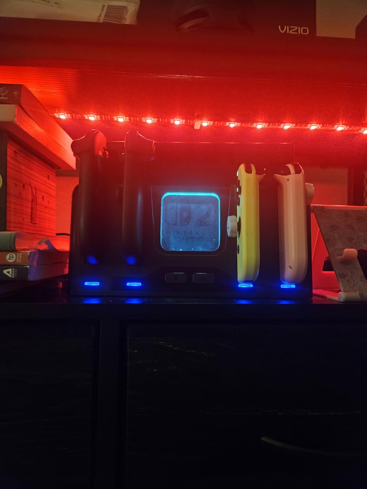 Switch Charging Dock for Joycons, Controller Charger Station for Nintendo Switch/OLED Model, 2 Hour Joycon Charger customer photo 2