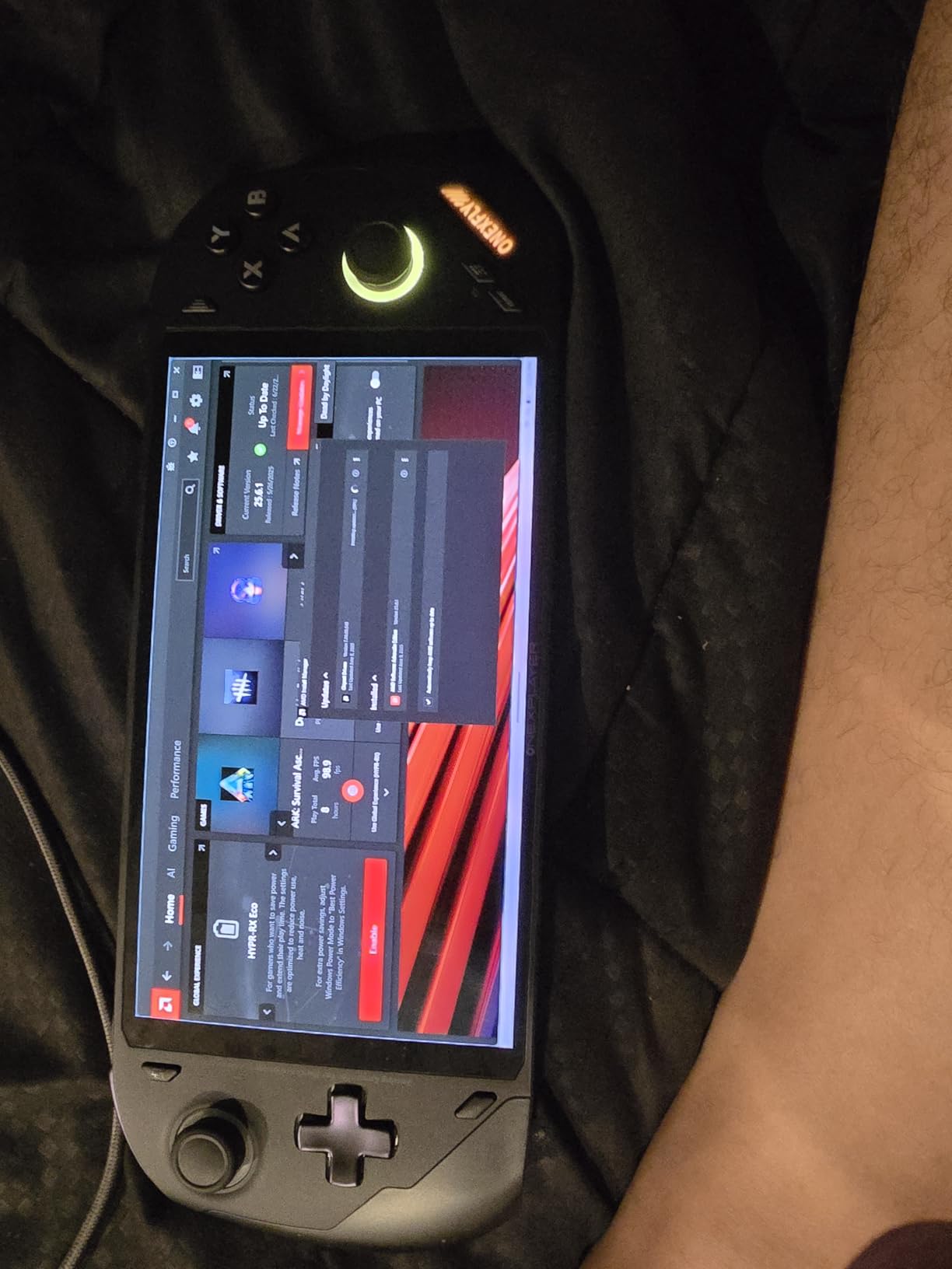 Onexfly F1 PRO (AMD Ryzen AI 9 HX 370-32GB+2TB) 7 Inches OLED Handheld PC Video Game Console OneXPlayer OneXFly F1 PRO Portable Win 11 Home OS Laptop 1920X1080 Mini Pocket Tablet PC Black customer photo 1