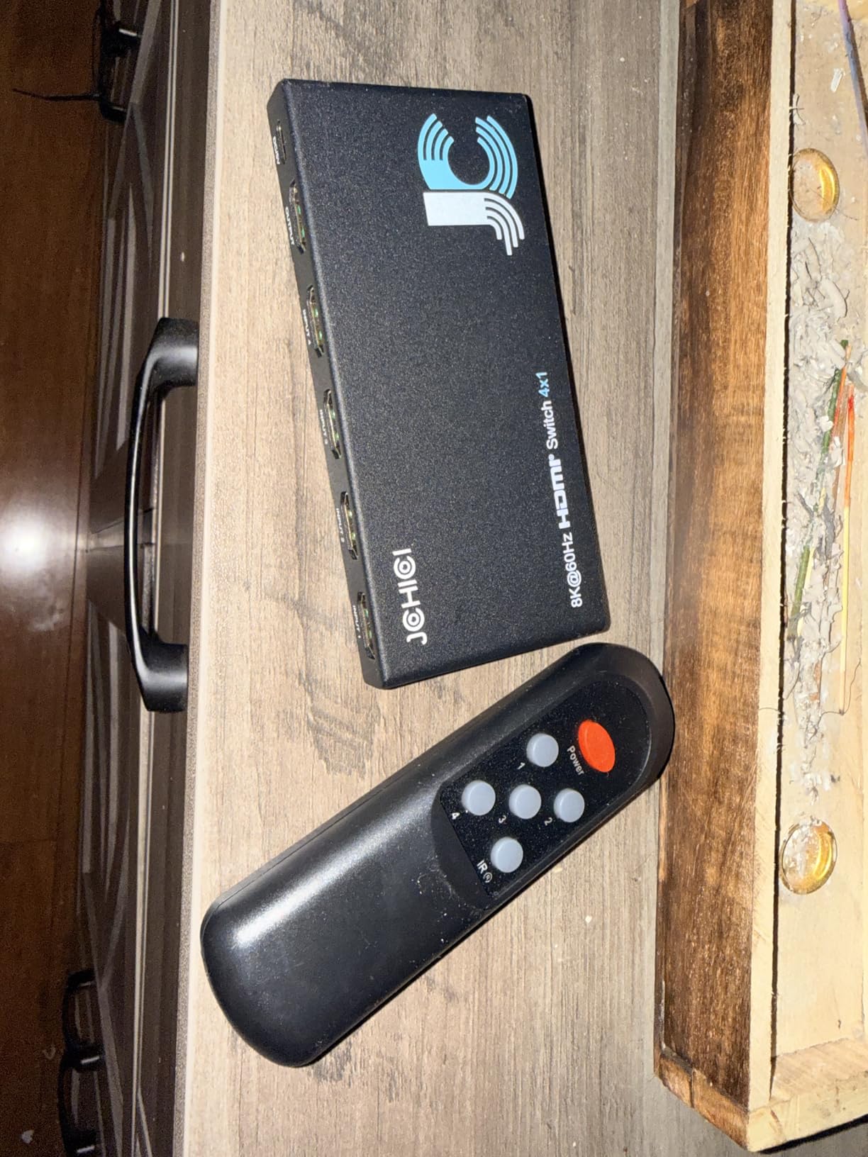 HDMI 2.1 Switch 4 in 1 Out 8K@60Hz 4K@120Hz, 4 Ports HDMI Switcher Splitter Selector with Remote, Support HDCP 2.3 HDR 10+ Dolby Vision/Atmos 48Gbps CEC for Apple TV Game PC PS Pro Xbox Roku customer photo 1