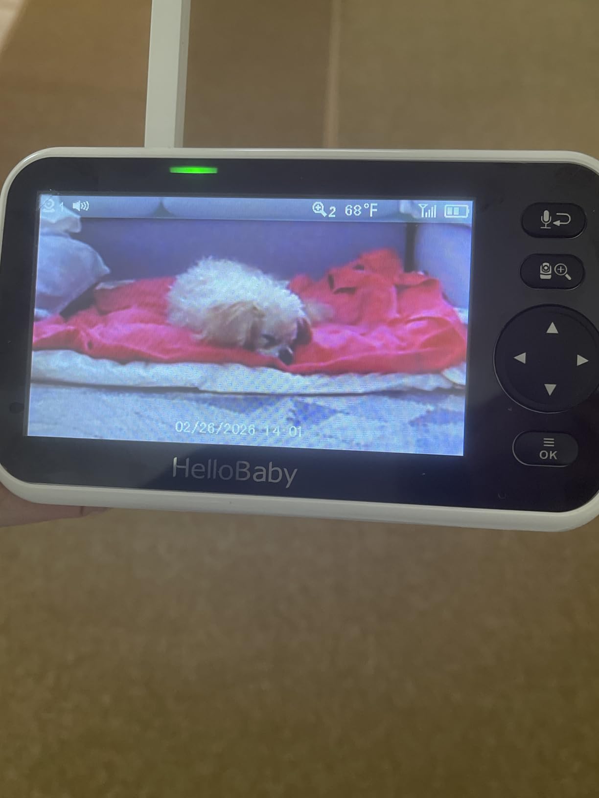 HelloBaby 6'' World First IPS 30H Battery Split-Screen Video Baby Monitor with Camera and Audio, No WiFi, Pan-Tilt-Zoom, VOX, 2-Way Talk, Night Vision, 8 Lullabies, 1000ft, for New Parents/Elderly customer photo 1